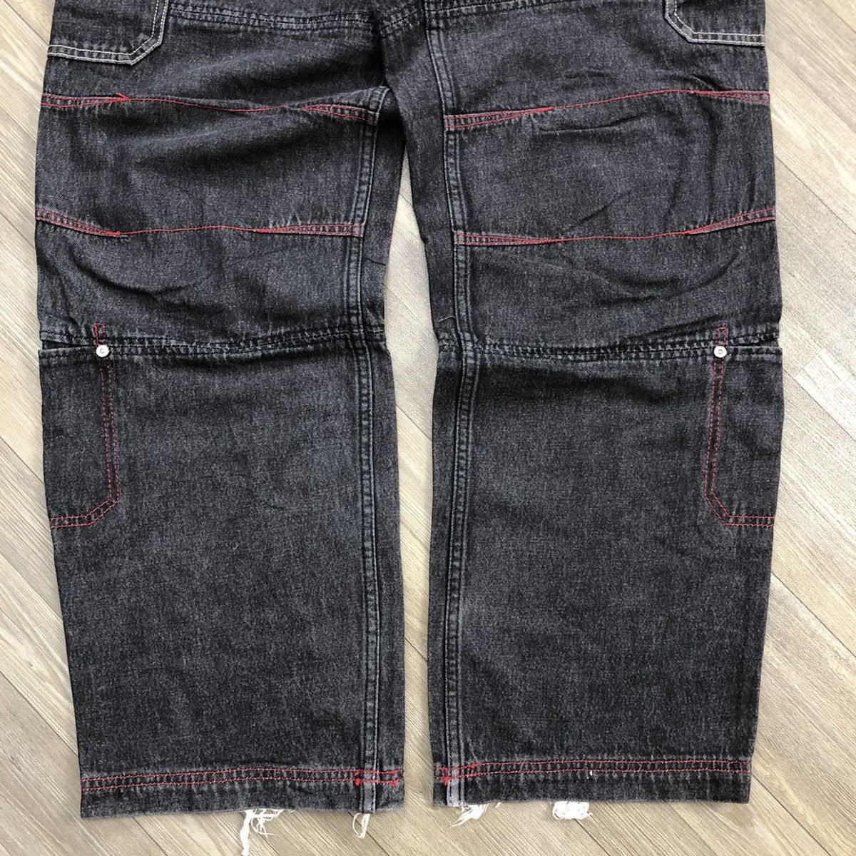 Vintage Vintage Transer Multi Pocket Cargo Bondage Baggy Jeans Y2K Size US 31 - 7 Thumbnail