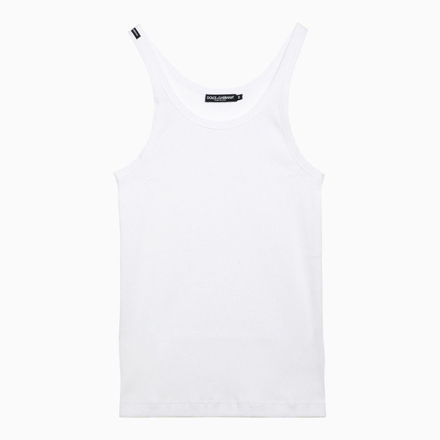 image of Dolce Gabbana O1D2Blof0324 Tank Tops In White, Men's (Size Small)
