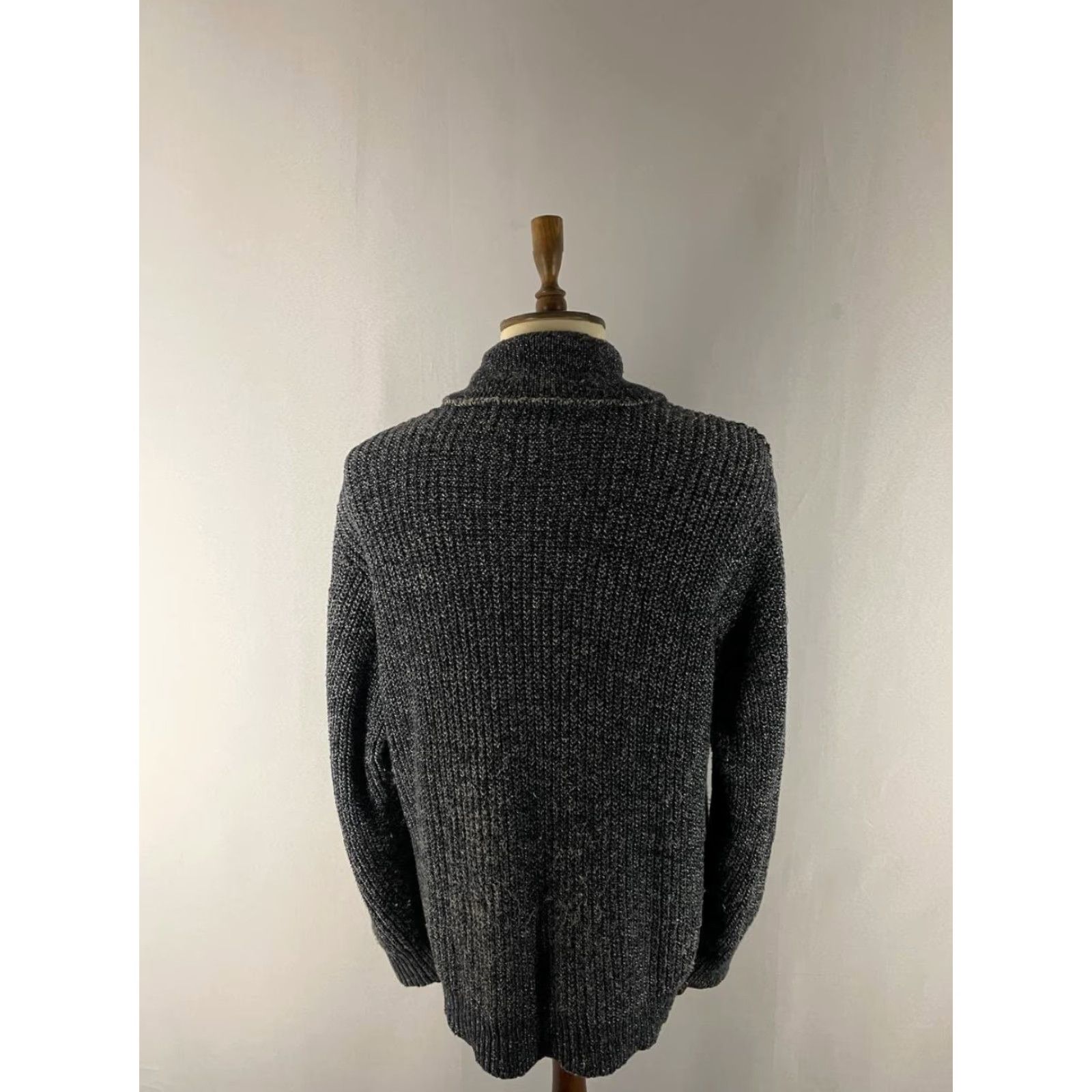 Vintage Denim & Supply Ralph Lauren Mens Cardigan Sweater L Black Long Sleeve Men Regular Fit Casual Shirt Size US L / EU 52-54 / 3 - 2 Thumbnail
