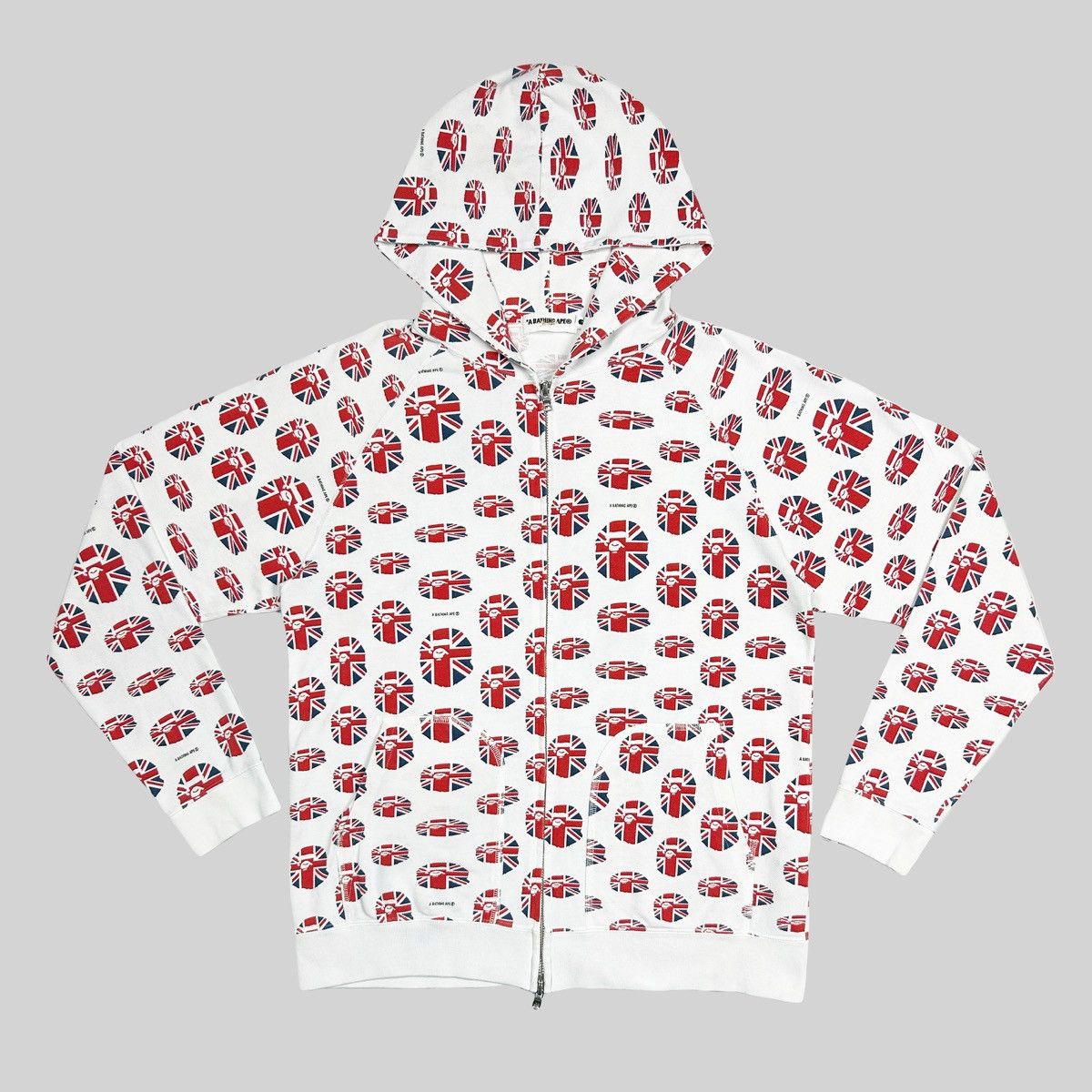 Bape Union Jack Ape Head Full Zip Hoodie | Grailed