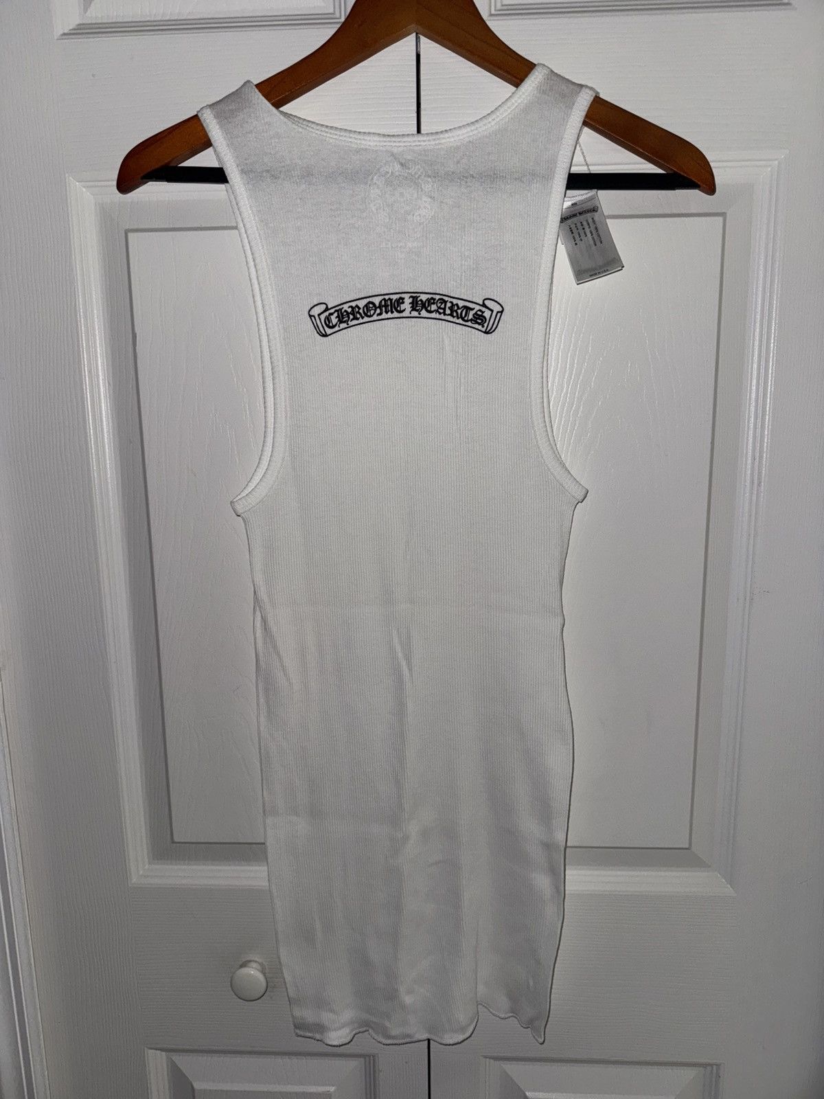 Chrome Hearts Size M Chrome Hearts Neck Logo Scroll Rib Tank Top Medium Size US M / EU 48-50 / 2 - 1 Thumbnail