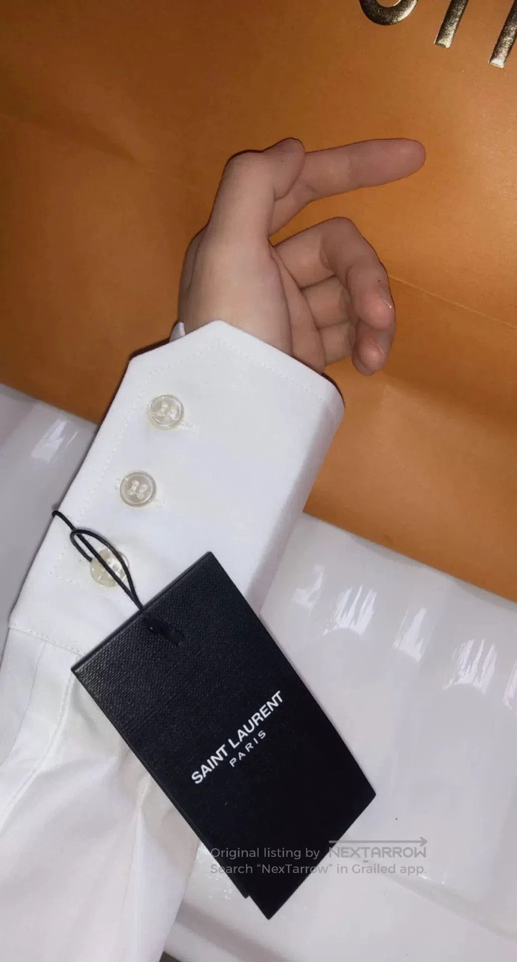 Saint Laurent Paris Saint Laurent Runway Ruffled White Shirt. Size S / US 4 / IT 40 - 1 Thumbnail