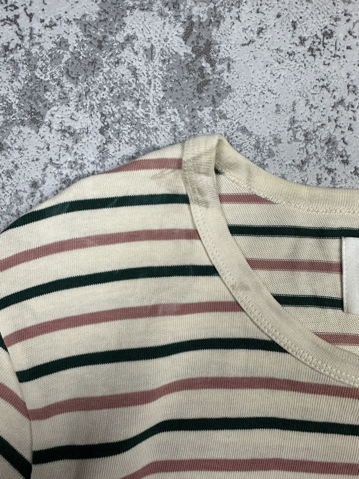 Wood Wood Wood Wood Double A Small Logo Striped Long Sleeve T-shirt Size US M / EU 48-50 / 2 - 5 Thumbnail