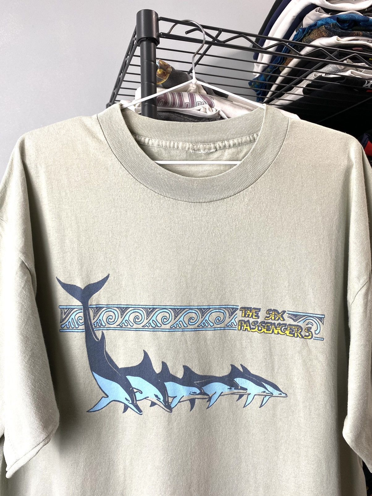 Vintage Vintage 1990’s The Six Passengers Surf Style T Shirt Stussy Size US XL / EU 56 / 4 - 3 Thumbnail