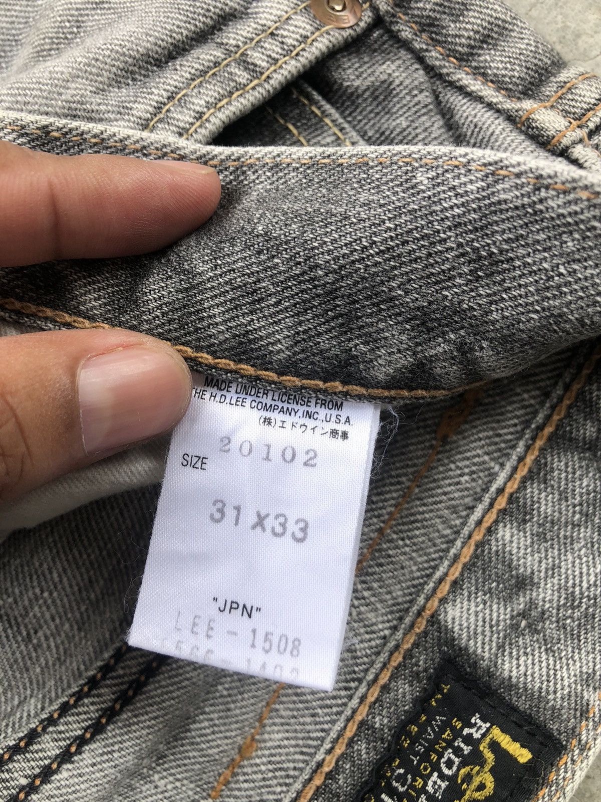 If Six Was Nine Japanese Lee Flared Jeans Distressed Jeans Size US 31 - 17 Thumbnail