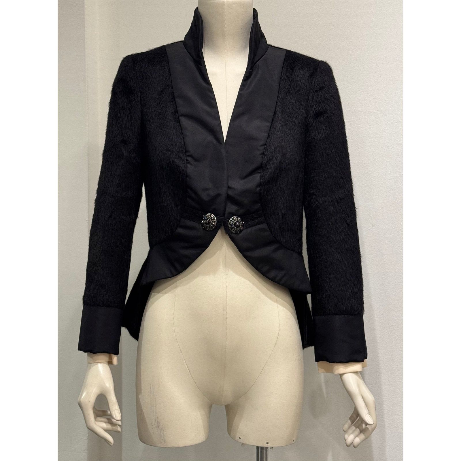 Chanel A/W2010 Chanel runway alpaca peplum jacket Size S / US 4 / IT 40 - 3 Thumbnail