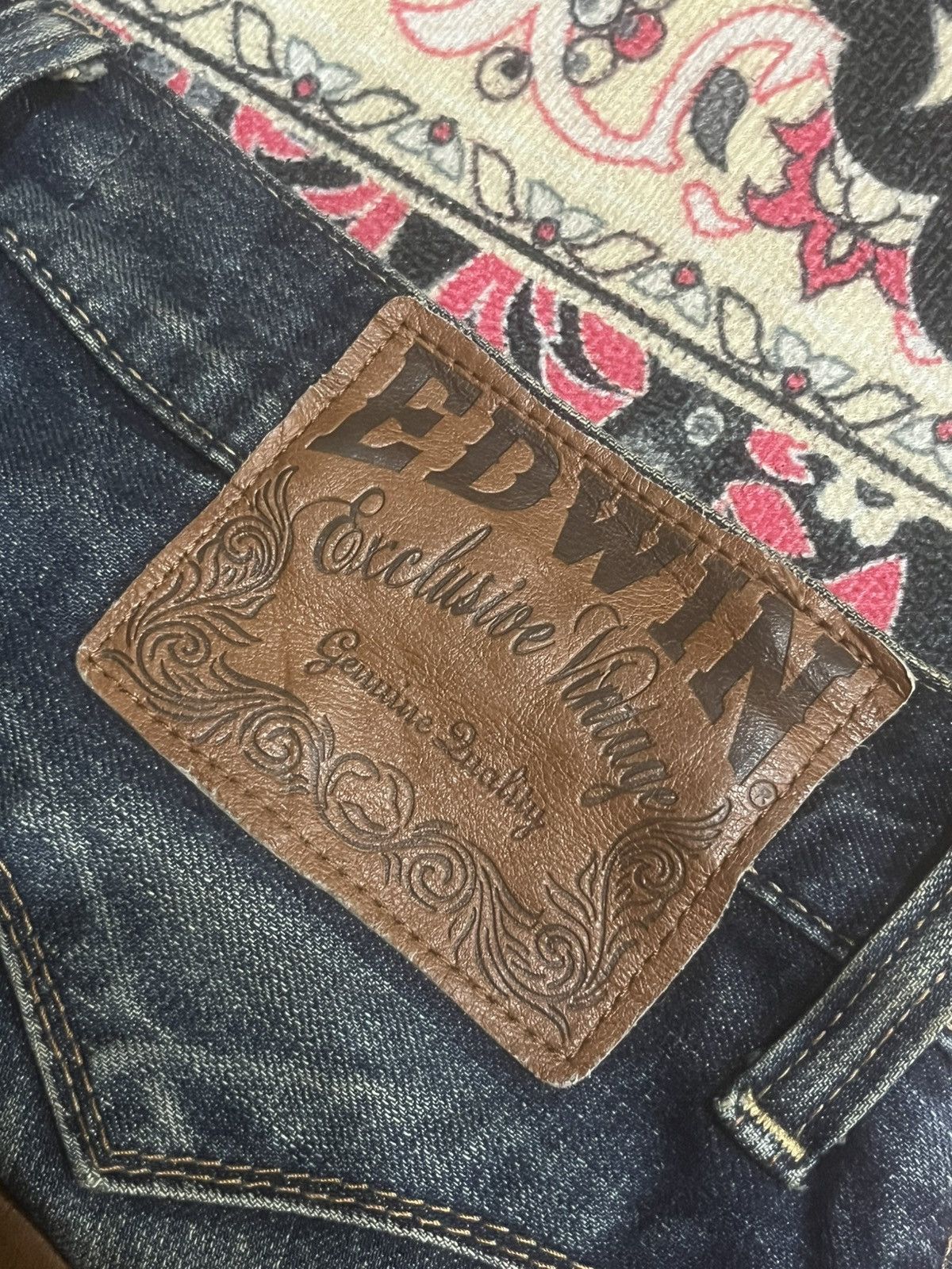 Edwin Edwin XVS Rusty Faded Washed Distressed Straight Leg Jeans Size US 30 / EU 46 - 8 Thumbnail
