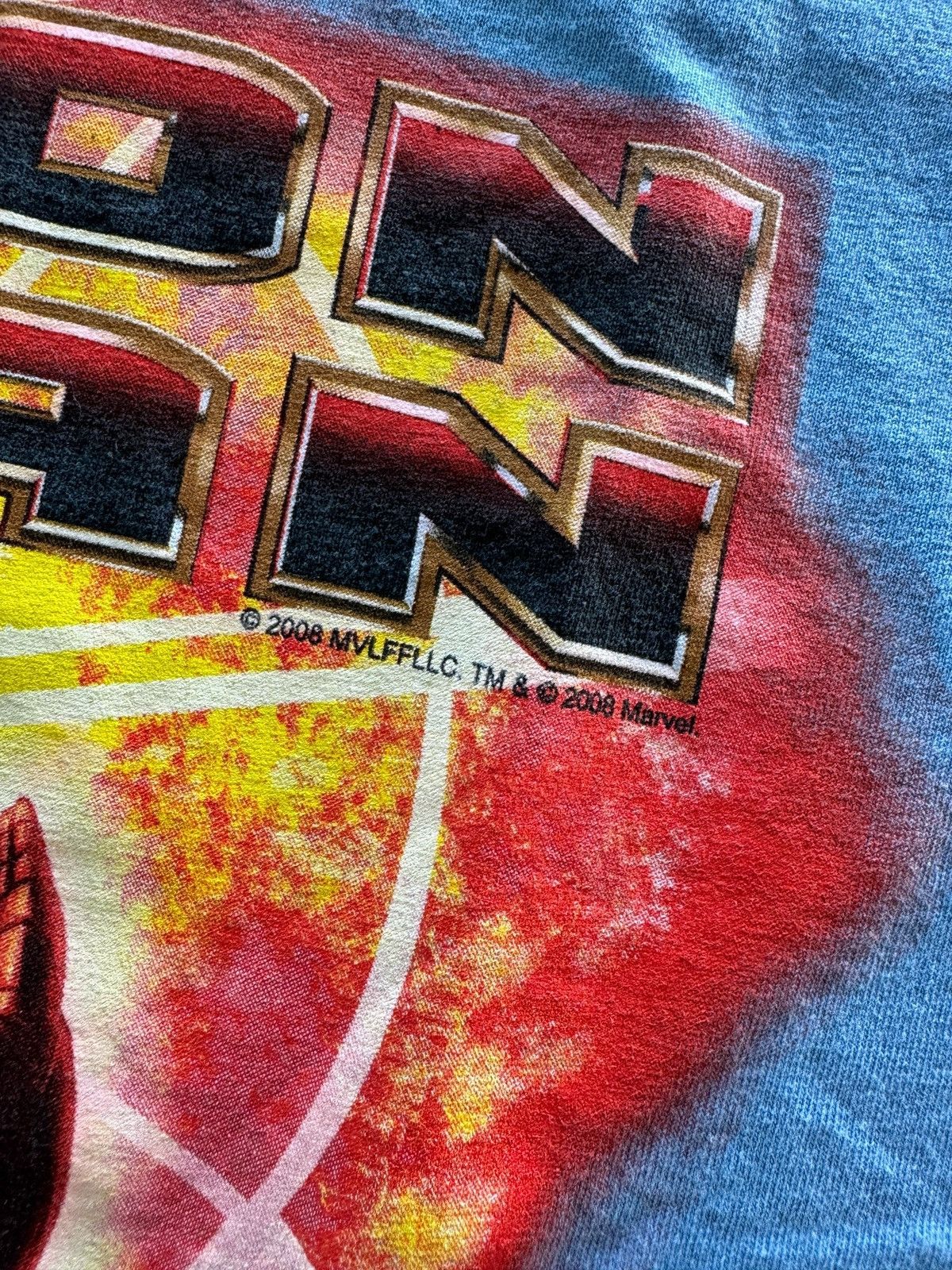 Other 2008 Iron Man Fire Graphic Print T-shirt Size US L / EU 52-54 / 3 - 3 Thumbnail