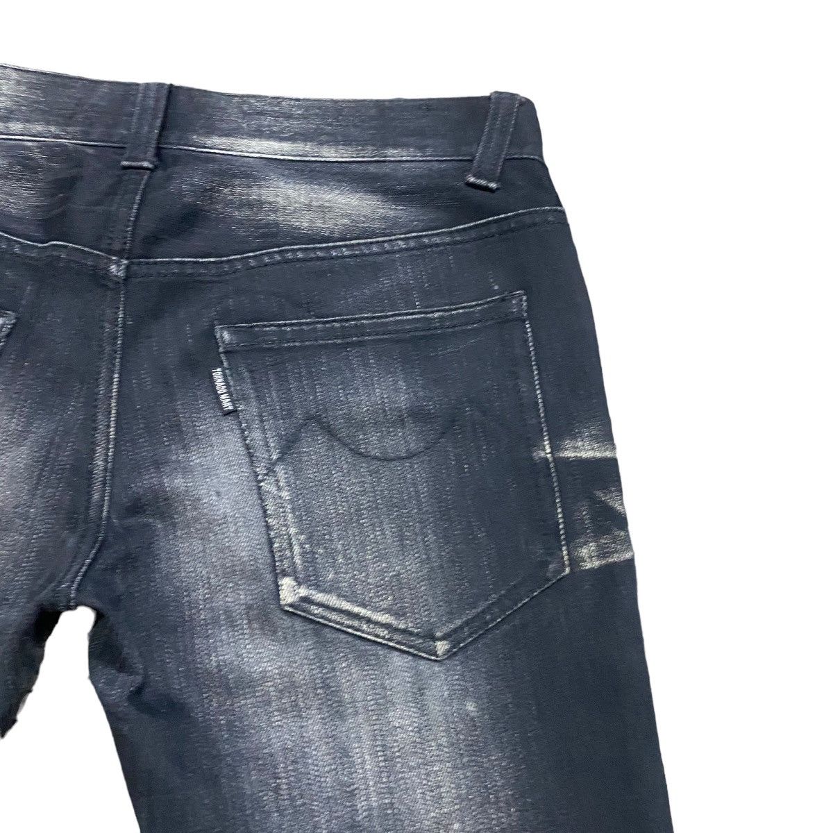 Tornado Mart Tornado Mart Clawmark Black Denim Cropped Jeans Distressed Size US 30 / EU 46 - 11 Thumbnail