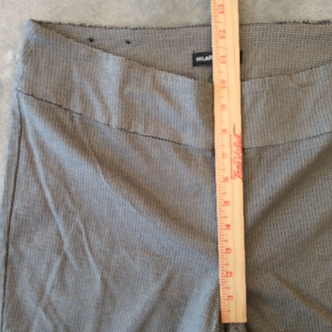 Vintage Hilary Radley Ankle Pants Womens Size 12 Black Geometric Pull On Stretch 34x28.5 Size 34" / US 12 / IT 48 - 4 Thumbnail