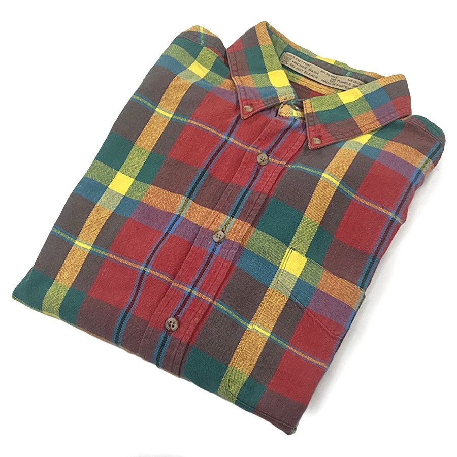 Gap Red Plaid Vintage Button Down Shirt Size US M / EU 48-50 / 2 - 1 Thumbnail