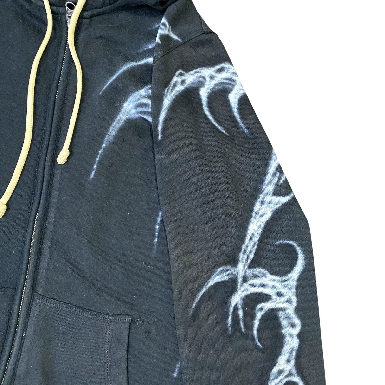 Mossimo Custom Airbrushed DIY Bio Orangic Art to Wear ZipUp Hoodie M Size M / US 6-8 / IT 42-44 - 11 Thumbnail