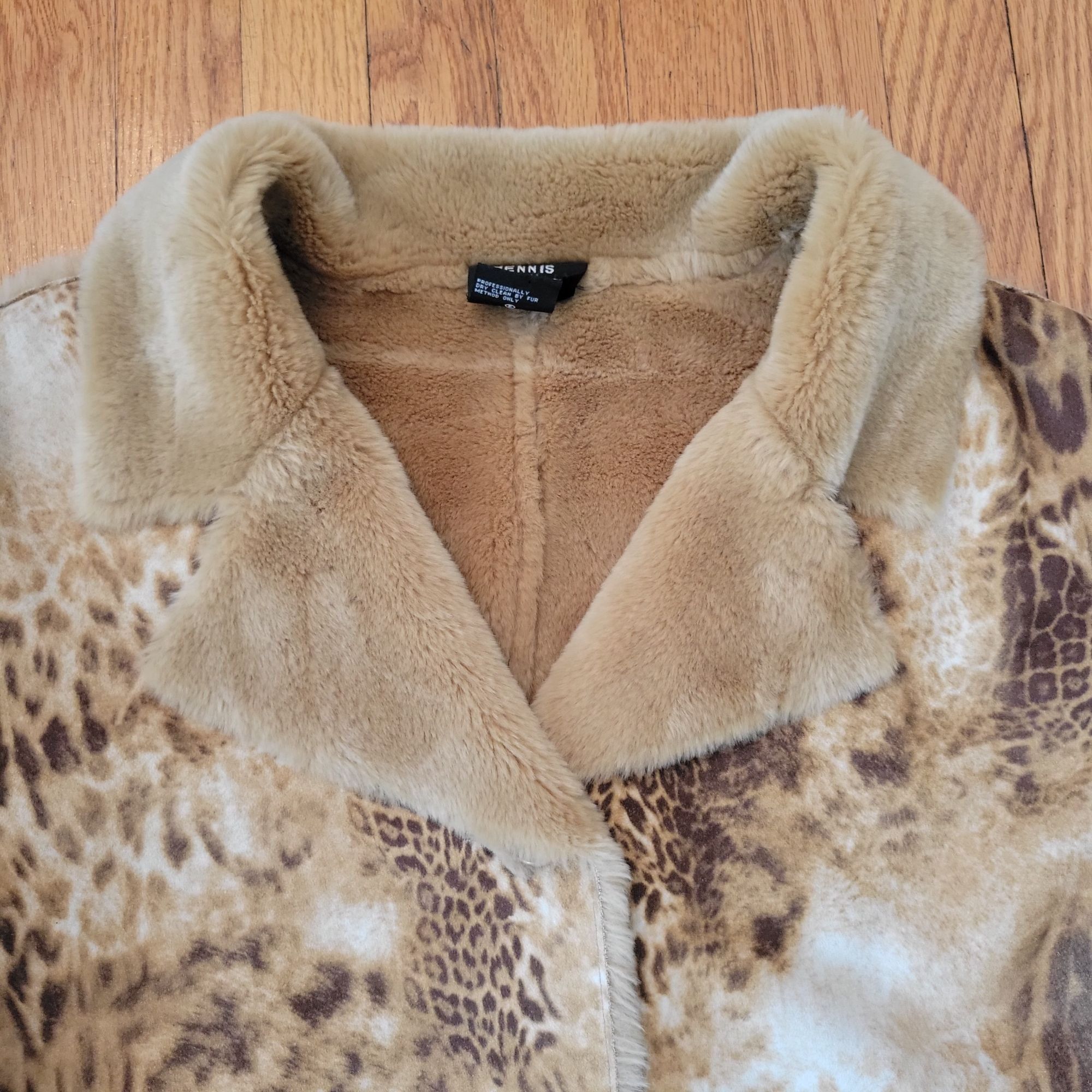 Other Dennis Basso Faux Fur Animal Print Coat 1X Winter Layering L Size XXL / US 16-18 / IT 52-54 - 8 Thumbnail