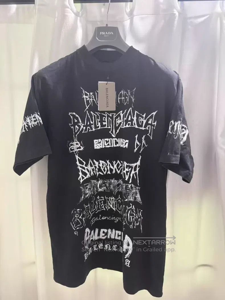 Balenciaga Balenciaga Black Dragon Year Graffiti Short Sleeve Size US XS / EU 42 / 0 - 1 Thumbnail