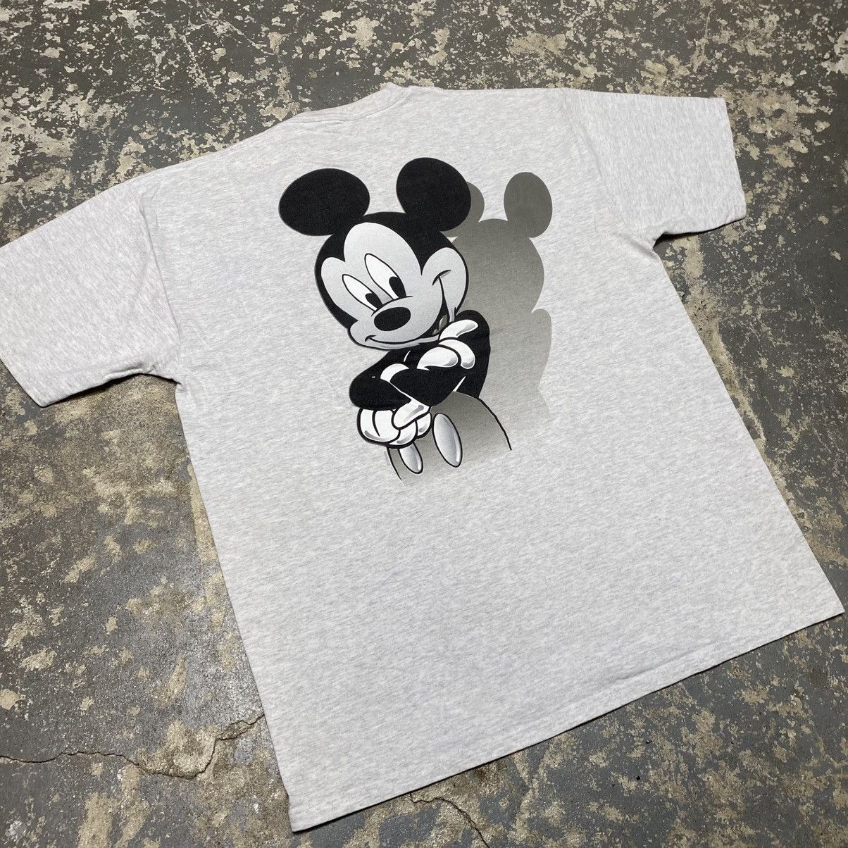 Mickey Mouse × Vintage Vintage Mickey Mouse Disney Cartoon Tshirt 90s USA Size US XL / EU 56 / 4 - 8 Thumbnail