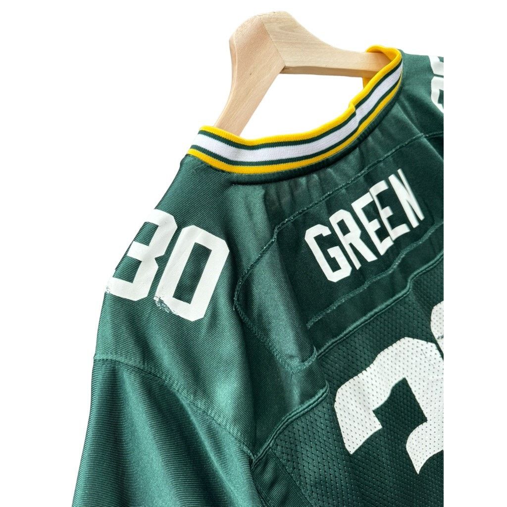 NFL × Reebok × Vintage 2000's Reebok Green Bay Packers Ahman Green Youth NFL Jersey Size US XL / EU 56 / 4 - 9 Thumbnail