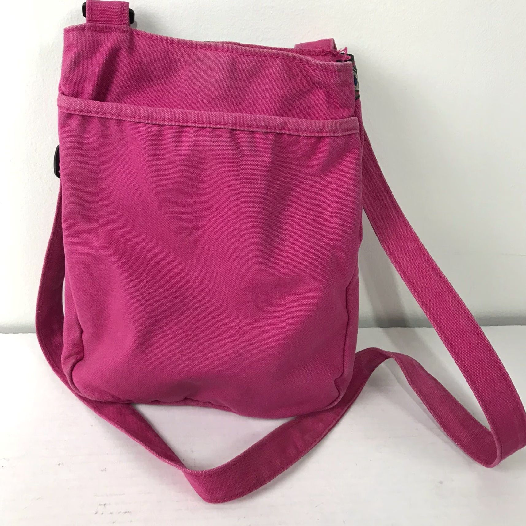 KAVU KAVU Pink Canvas Crossbody Bag Medium with Adjustable Strap, Pockets, and Turquoise Lining for Women Size ONE SIZE - 3 Thumbnail