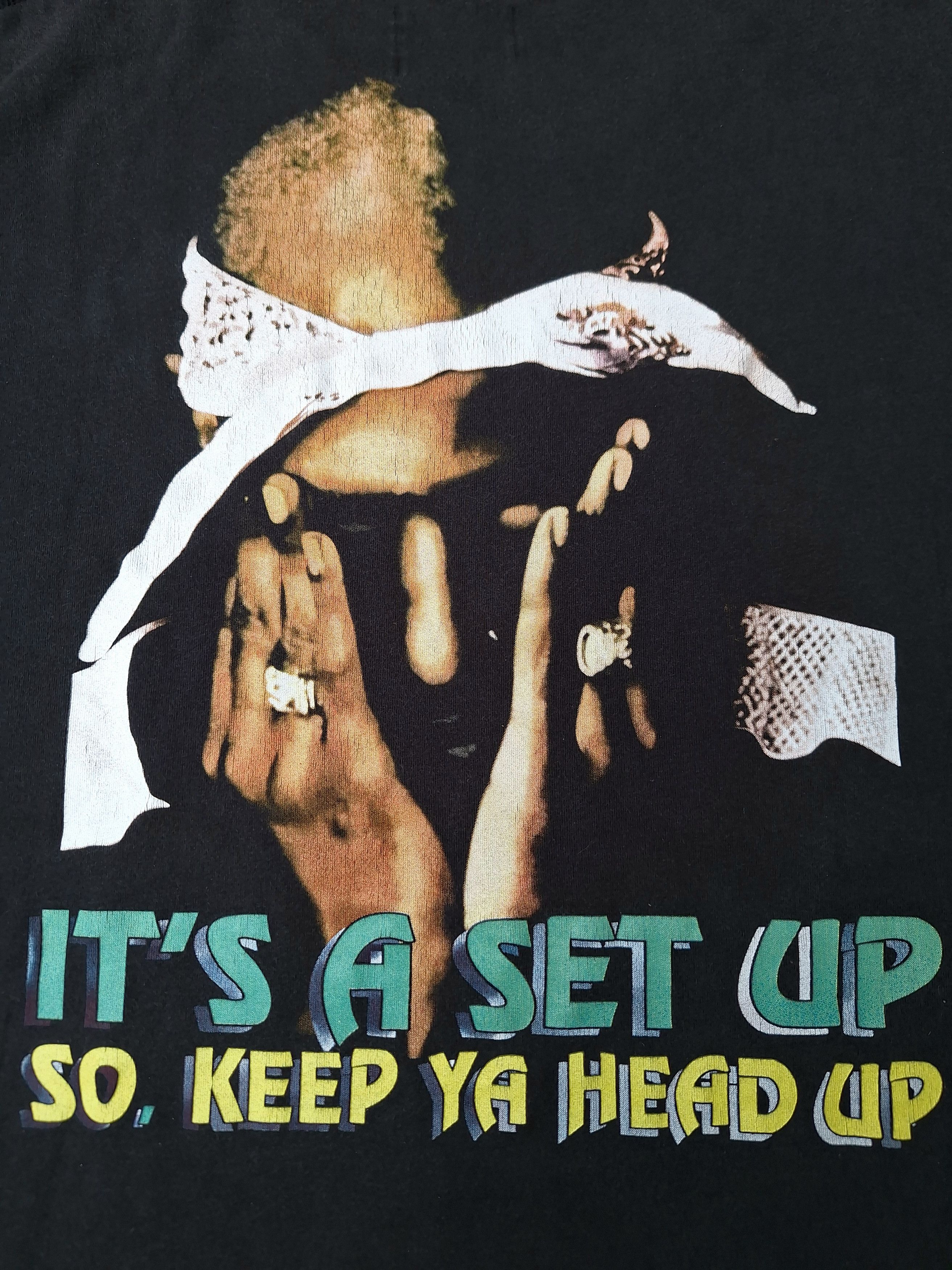 Japanese Brand Vintage 2 pac tupac shakur Its A Set Up So Keep Ya Head Up Size US L / EU 52-54 / 3 - 5 Thumbnail