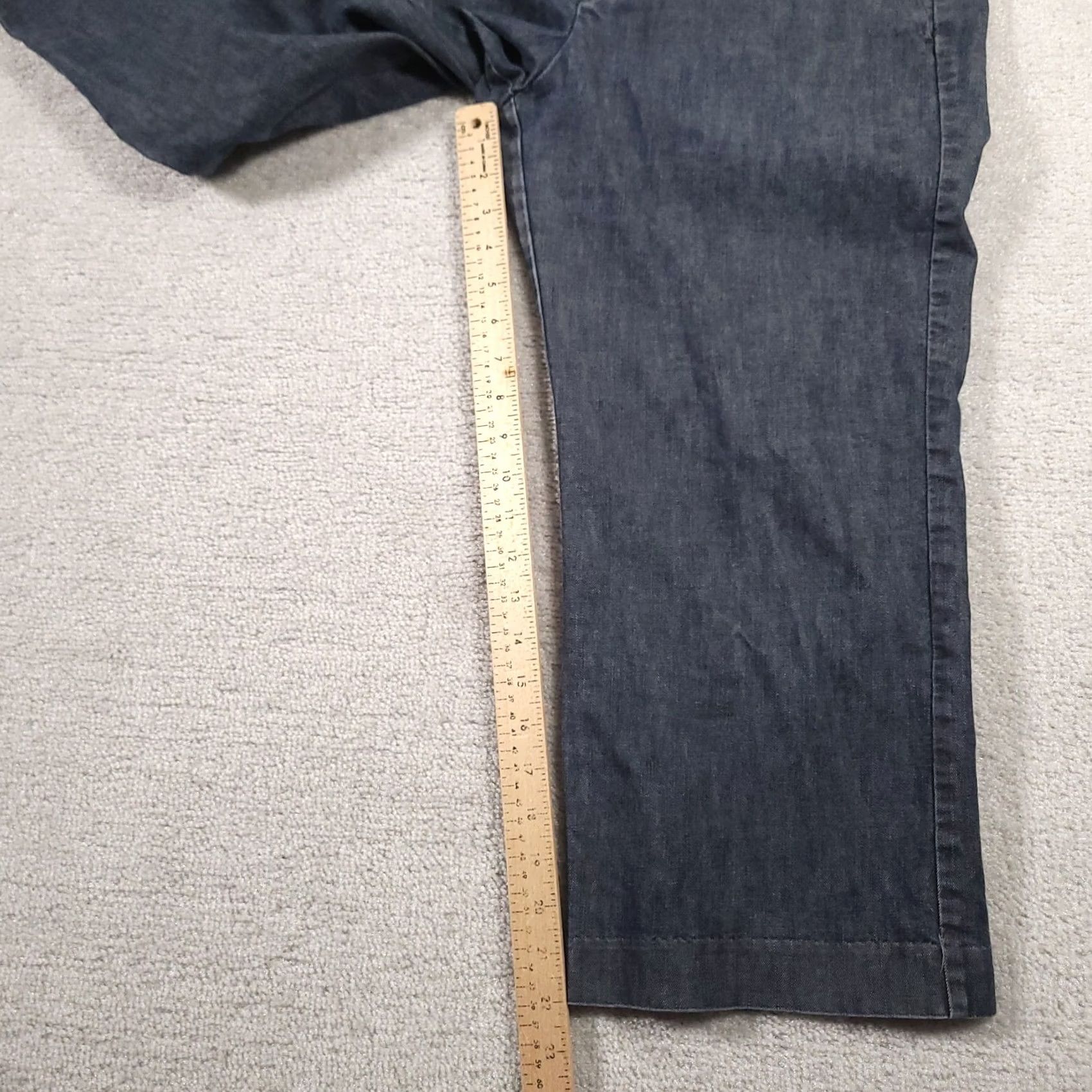Gap Gap Womens 12 Blue Wide-Leg Capri Pants Business Casual Cropped Stretch Size 34" / US 12 / IT 48 - 5 Thumbnail