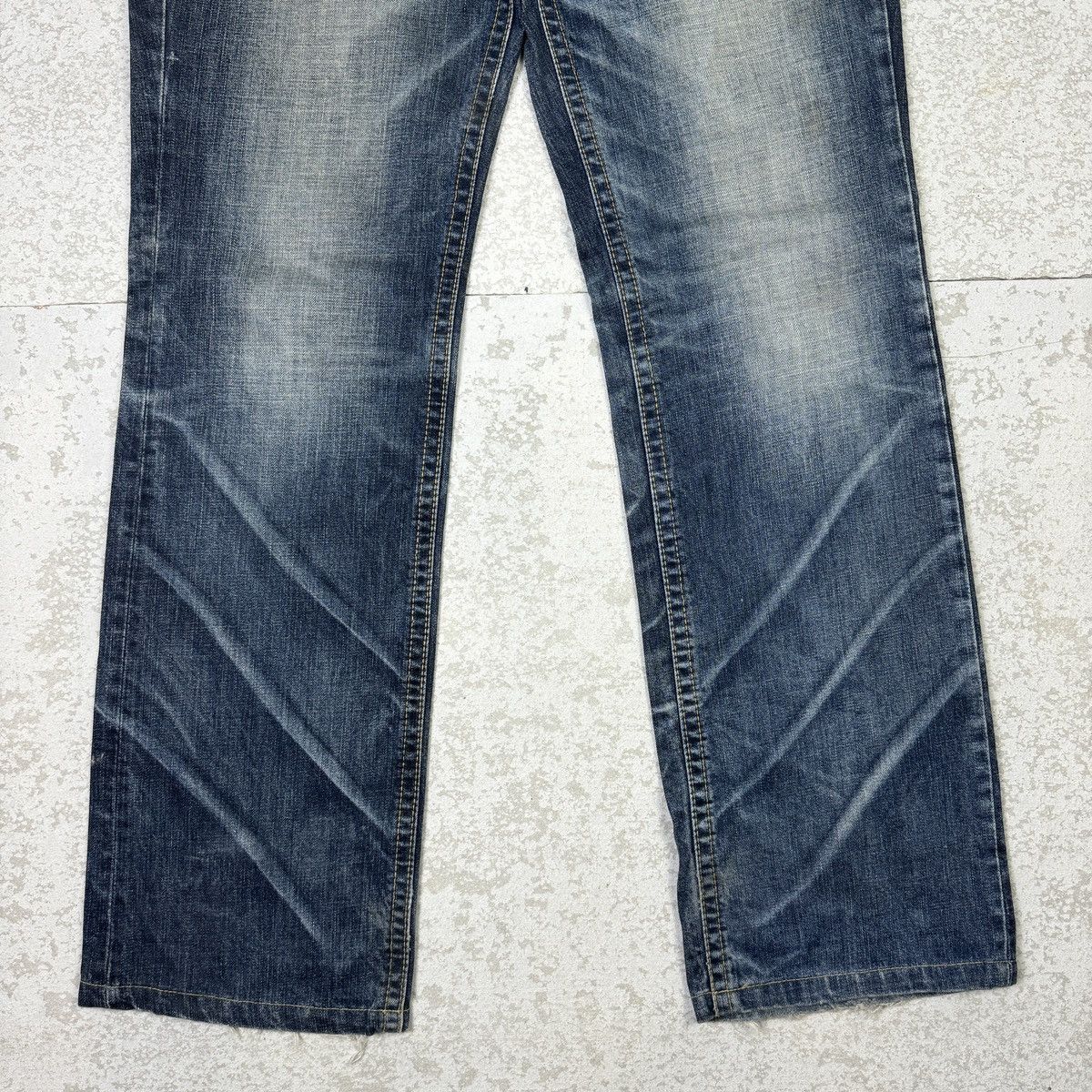 If Six Was Nine Distressed - 2000s Lolita Washed Blue Jeans Size US 36 / EU 52 - 4 Thumbnail