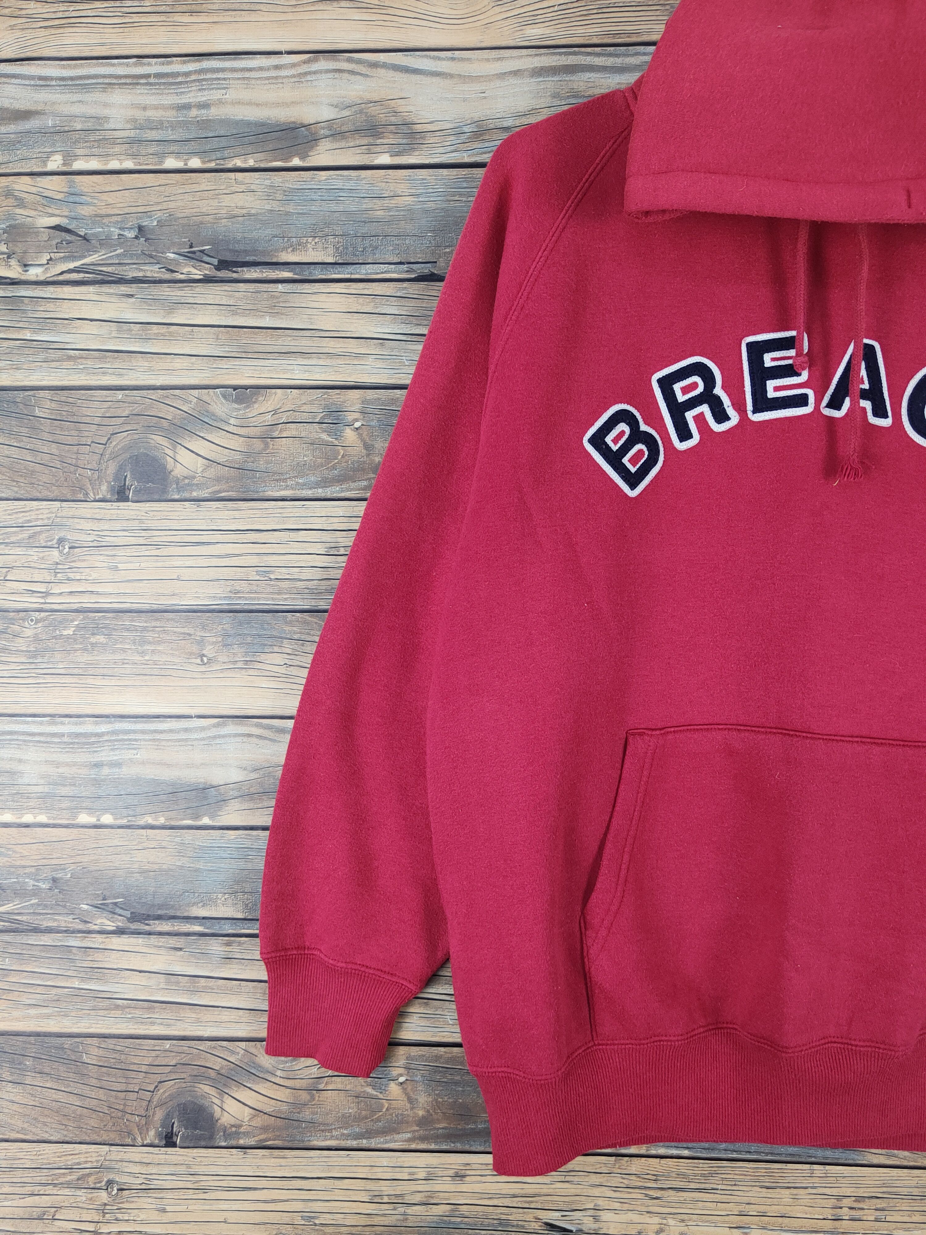 Japanese Brand Modern Label Red Hoodie Sweatshirts #W1291 Size US M / EU 48-50 / 2 - 3 Thumbnail