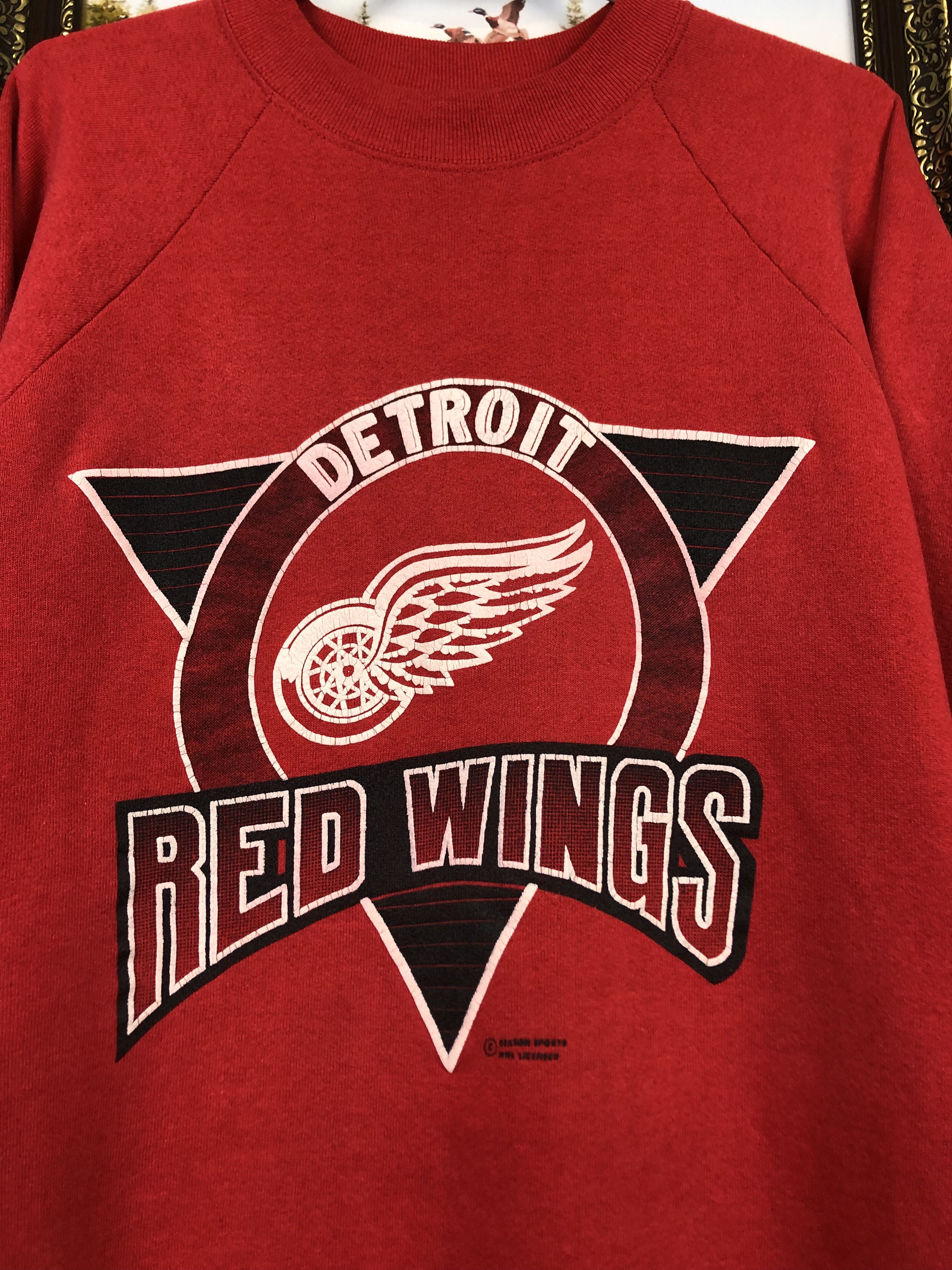 NHL Vintage 90 Detroit Red Wings Crewneck Sweatshirt NHL Hockey Size US XL / EU 56 / 4 - 3 Thumbnail
