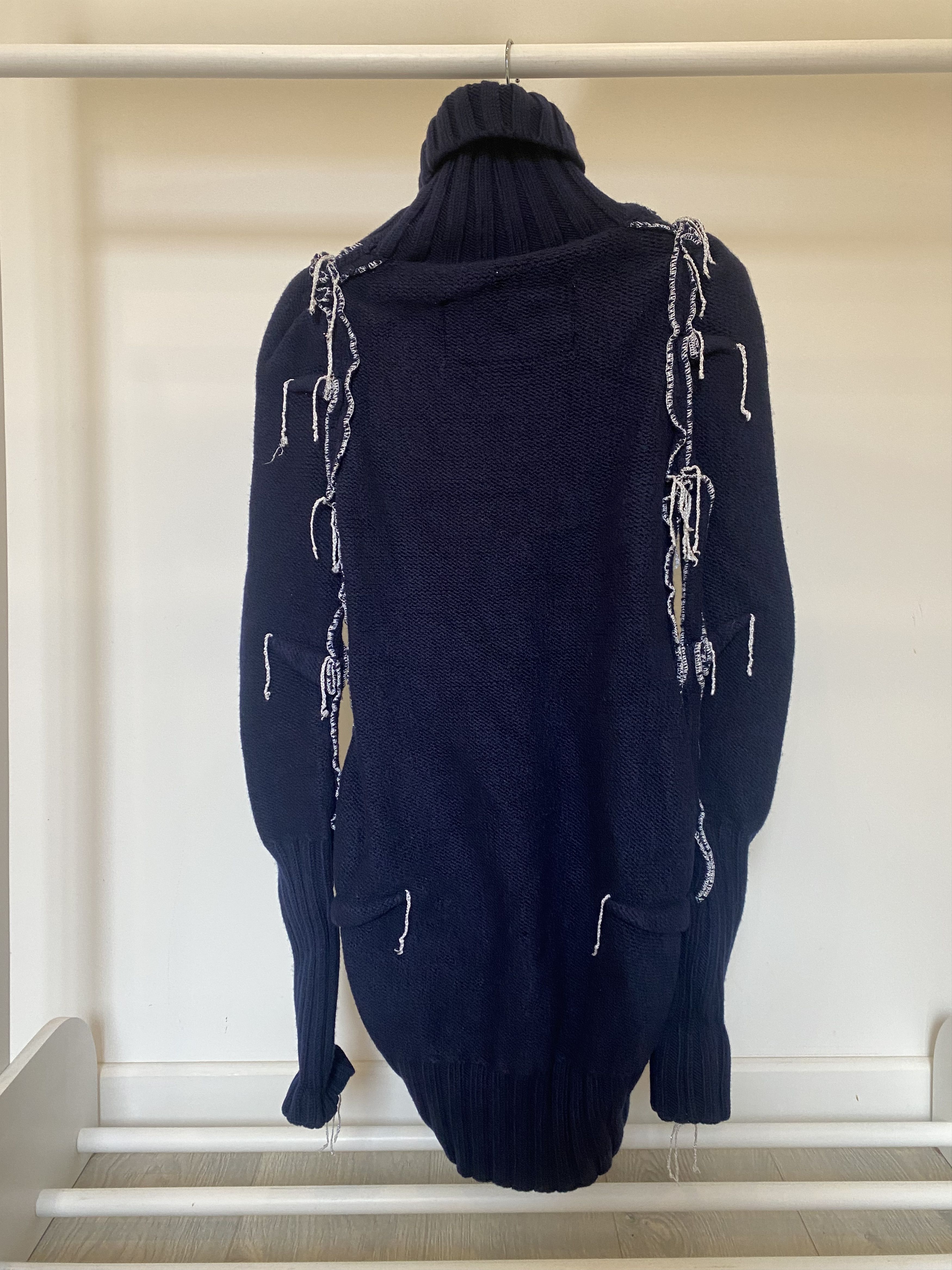 H&M × Maison Margiela Maison Margiela H&M Wool Oversized Sweater Size XS / US 0-2 / IT 36-38 - 3 Thumbnail