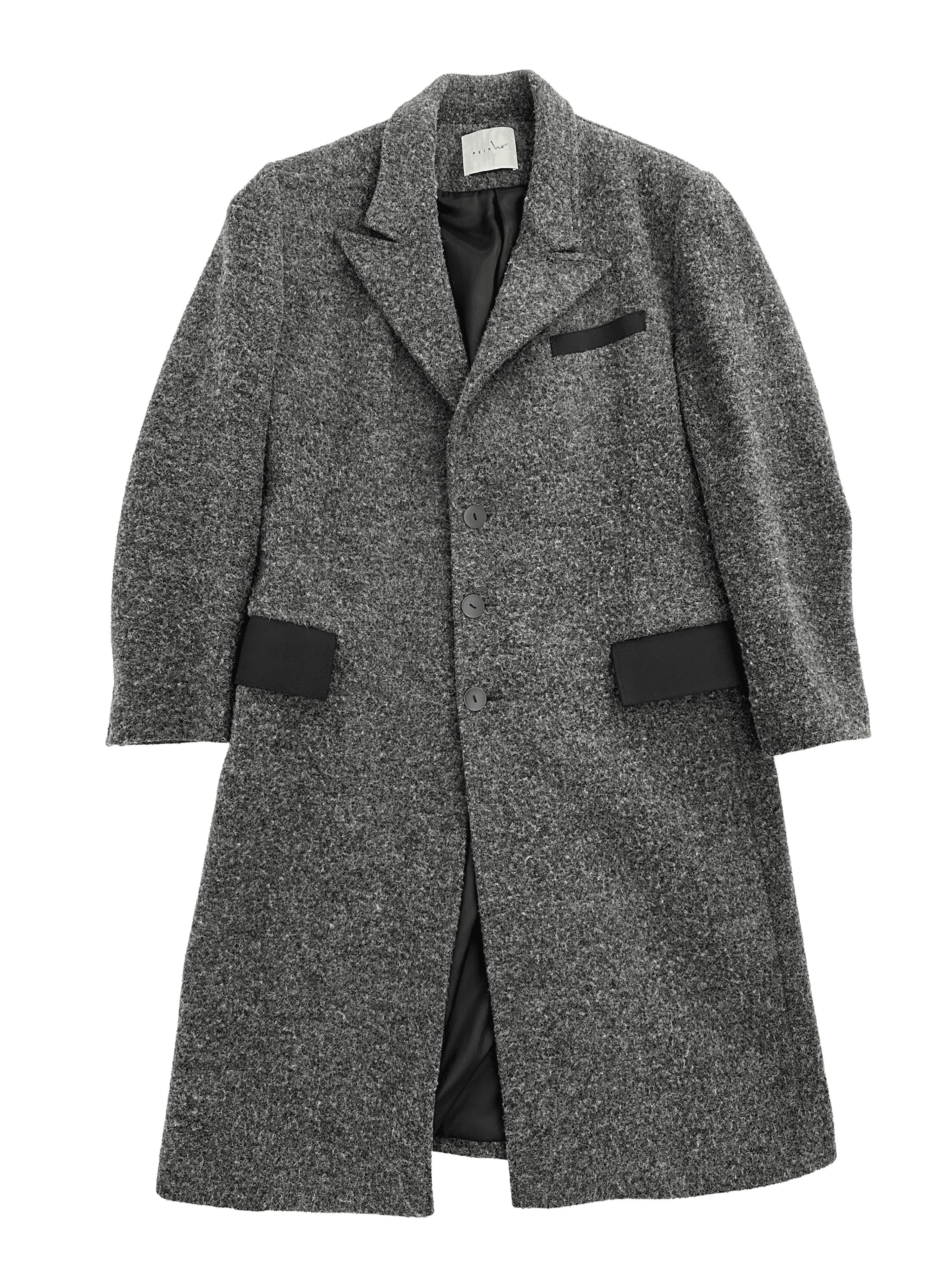 Peir Wu Peir Wu Crombie Long Wool Overcoat Size US M / EU 48-50 / 2 - 1 Thumbnail
