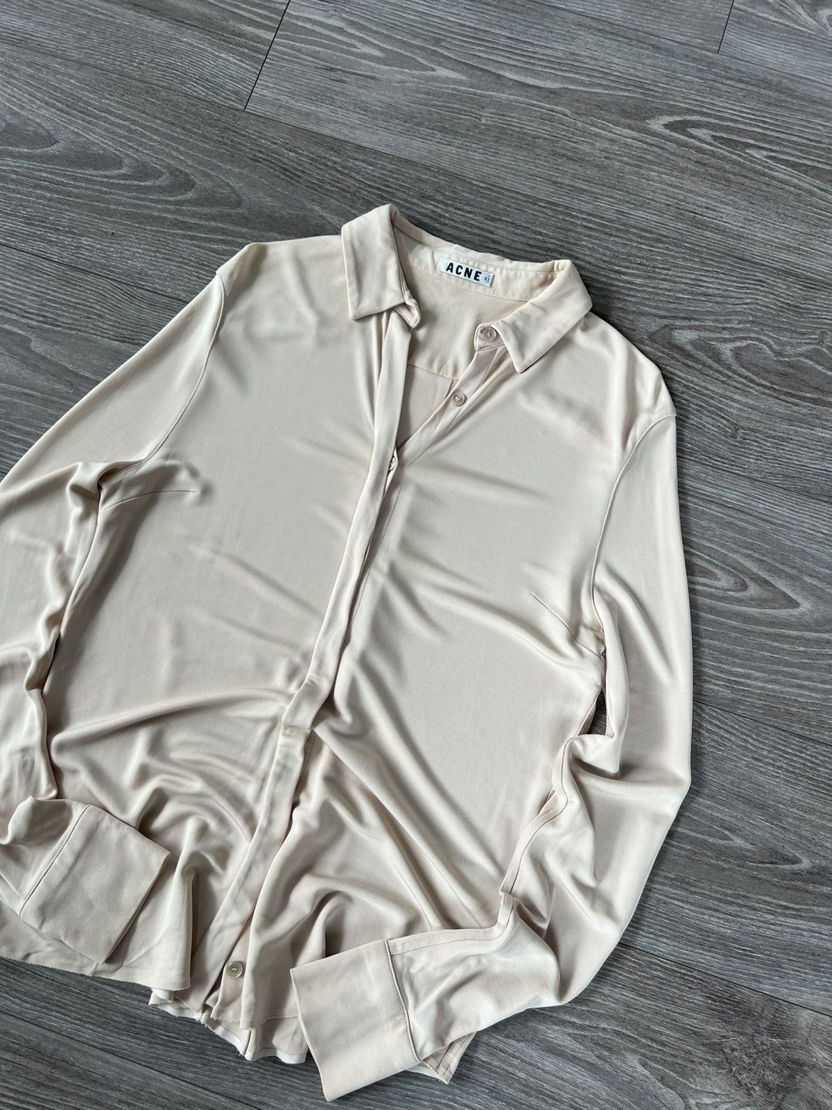Acne Studios ‼️Vintage Acne Studios SS13 Sloan Jersey Viscose Blouses‼️ Size XS / US 0-2 / IT 36-38 - 6 Thumbnail