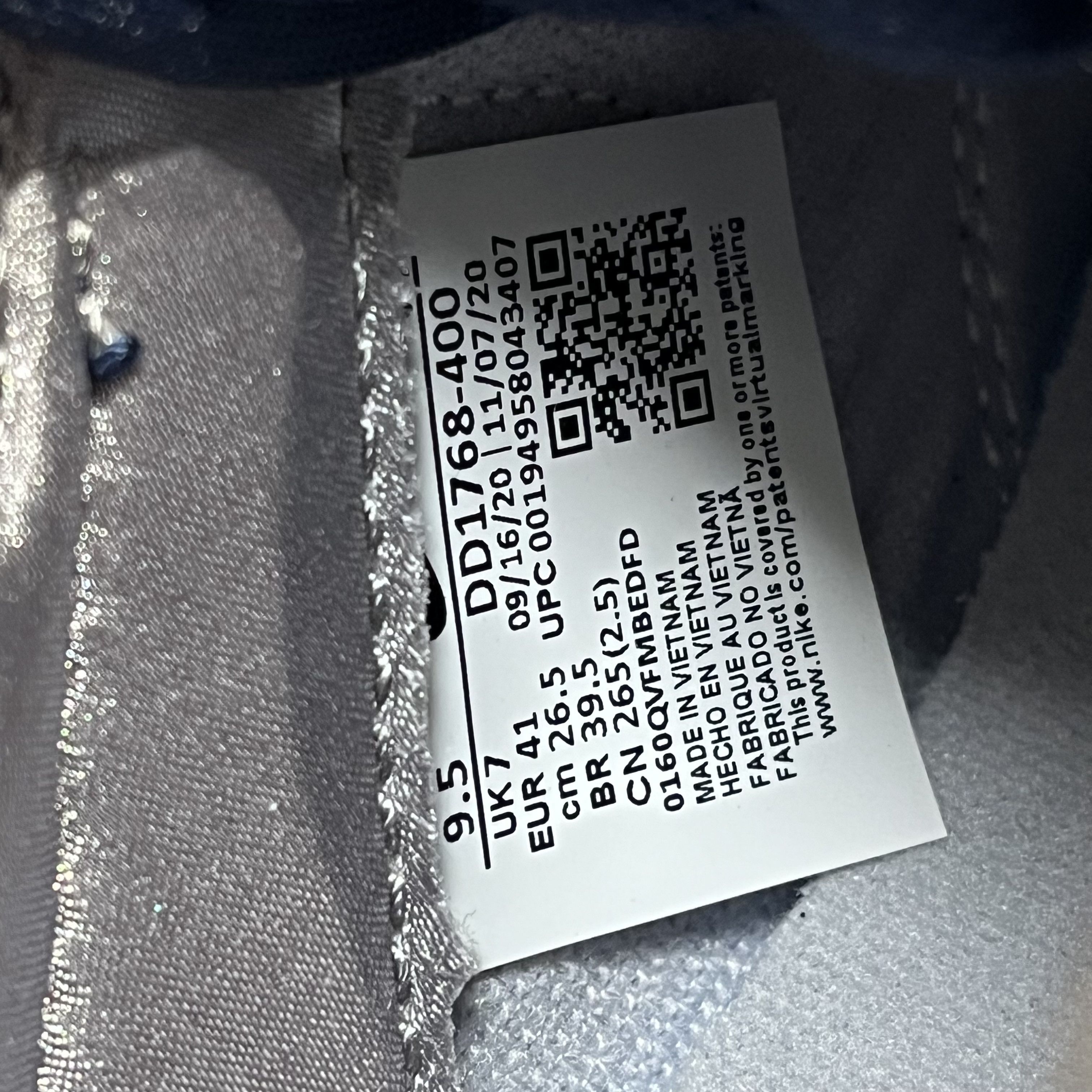 Nike Nike Dunk Low College Navy Grey Size US 9.5 / EU 42-43 - 6 Thumbnail