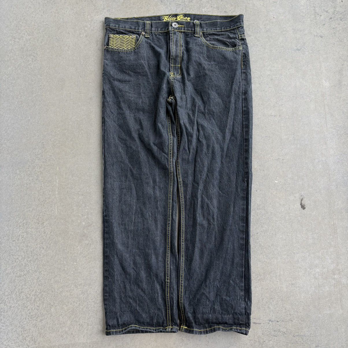 Akademiks × Blue Gear × Southpole CRAZY Y2K BLUE GEAR 40x32 Neon Green Baggy Pants Southpole Size US 42 / EU 58 - 11 Thumbnail