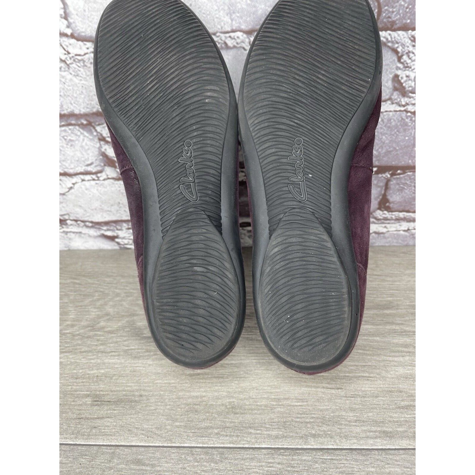 Clarks Clarks Collection Soft Cushion Purple Shimmer Ballet Flats W Size US 7.5 / IT 37.5 - 15 Thumbnail