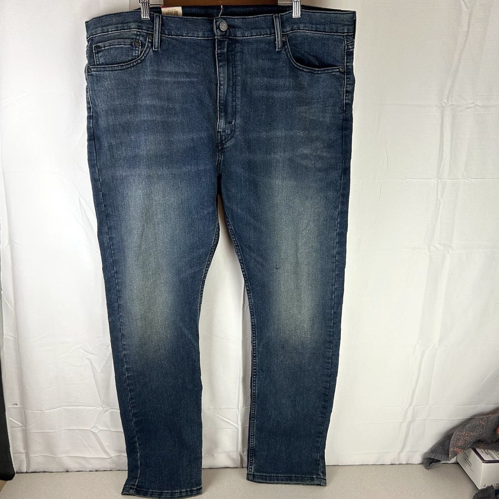 Levi's Levi's 510 Jeans Men 44x32 Blue Skinny Fit Medium Wash Denim Stretch Regular Size US 44 / EU 60 - 2 Thumbnail