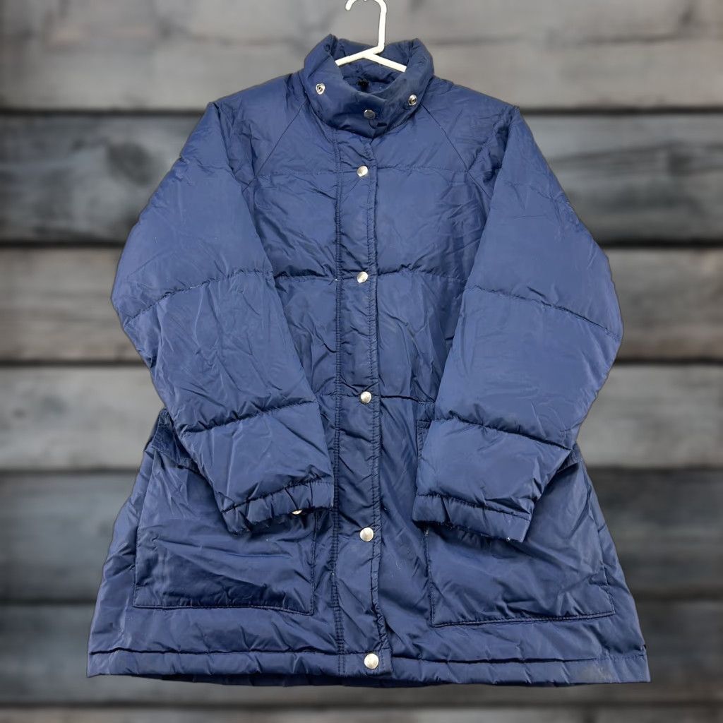 Vintage VINTAGE Golden Fleece Jacket Mens M Blue Navy Puffer Parka Goose Down Talon 70s Down Full Zip 90s Packable Logo Mens Size US M / EU 48-50 / 2 - 1 Thumbnail