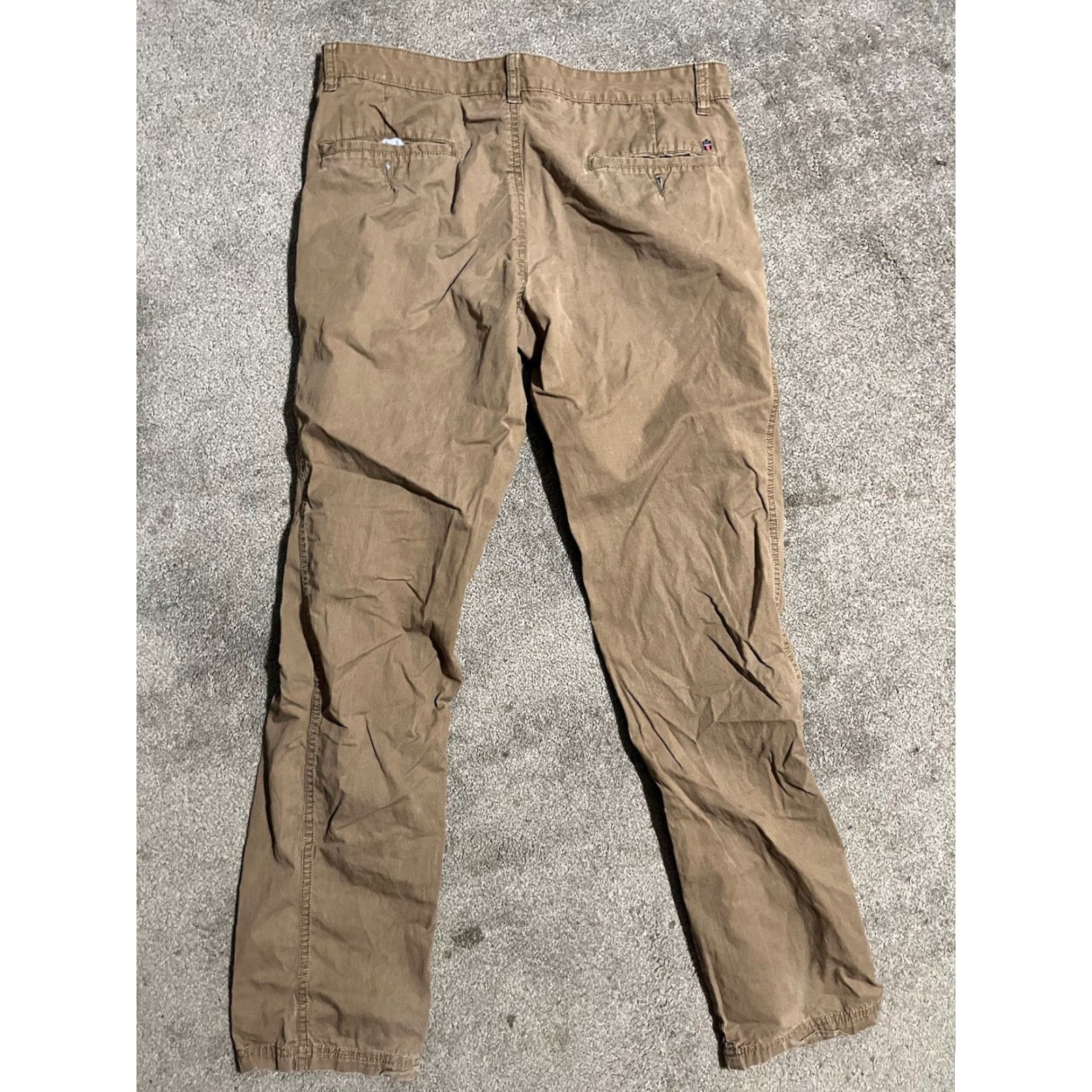 Vintage Louis Philippe Mens Pants Chino Khakis Size 34 Brown Regular 34 Inseam 30 Size US 34 / EU 50 - 3 Thumbnail