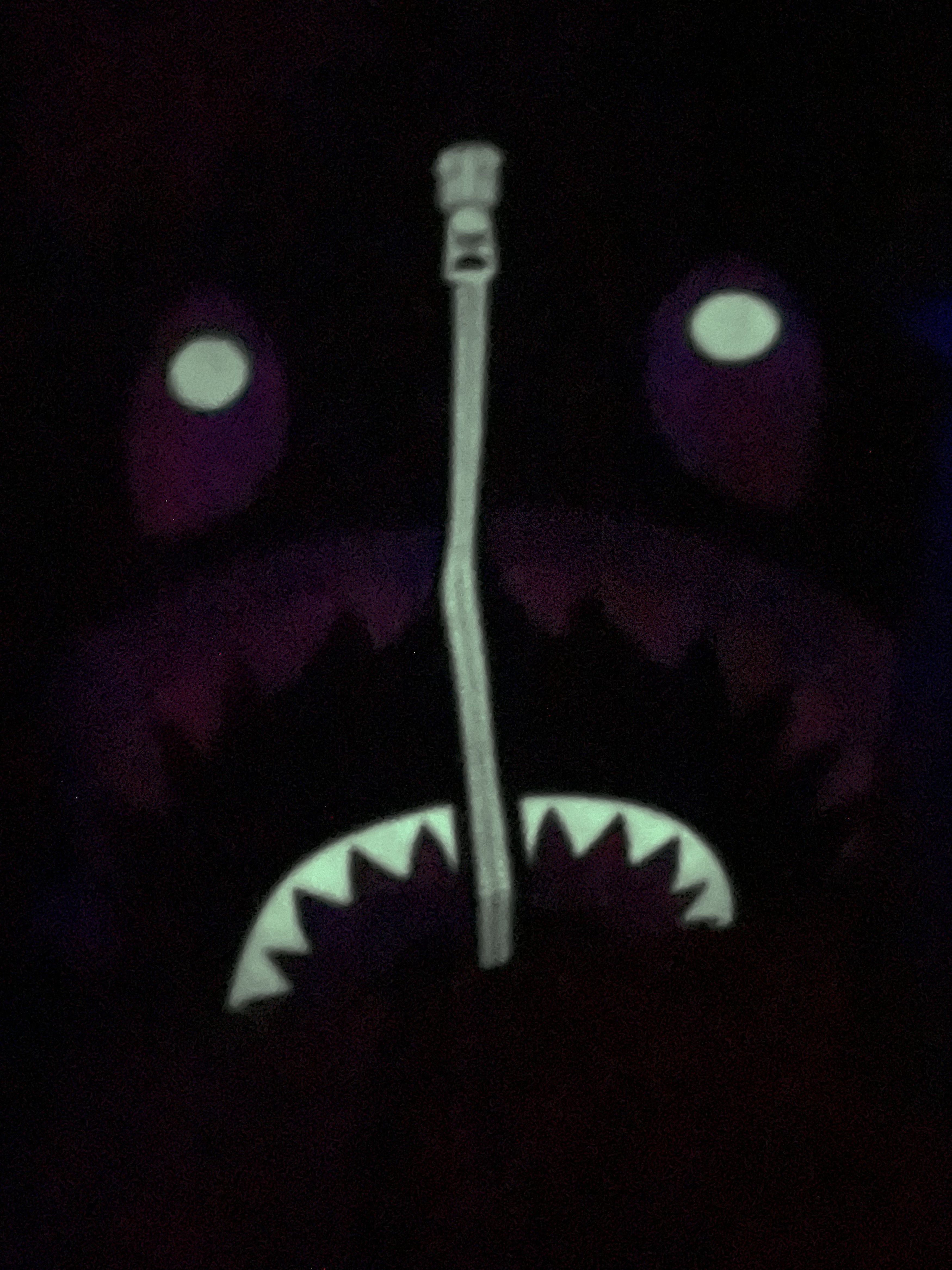 Bape Bape Glow In The Dark Shark Face T-Shirt Size US S / EU 44-46 / 1 - 2 Thumbnail