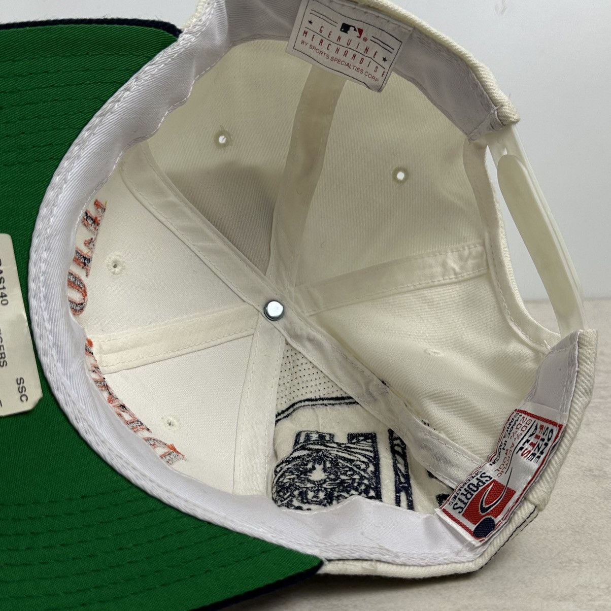 Vintage RARE 90s Vintage Hat Detroit Tigers Laser Sports Specialties Size ONE SIZE - 4 Thumbnail