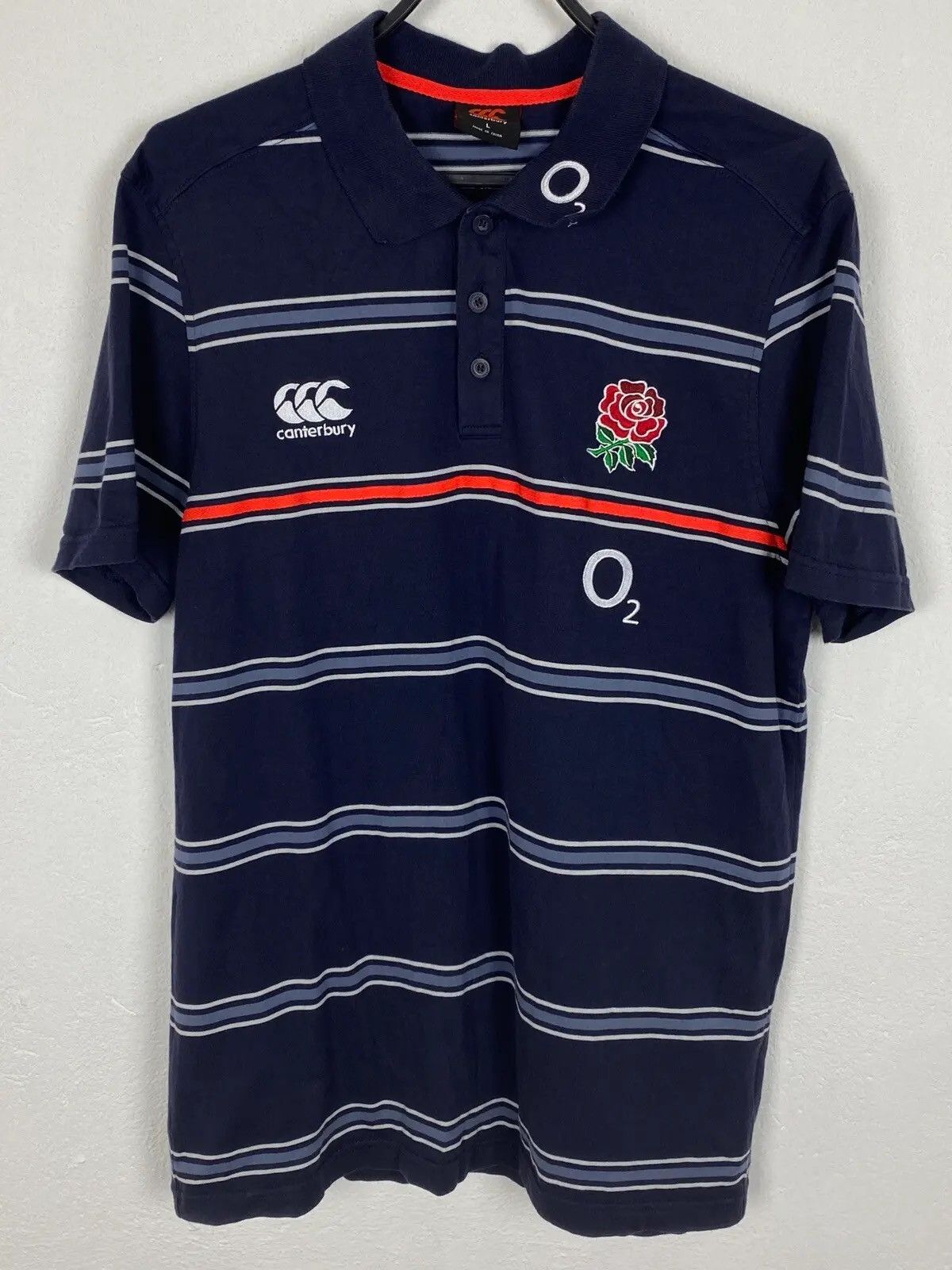 Canterbury of New Zealand Canterbury Of New Zealeand England Rugby O2 Polo Shirt Size US L / EU 52-54 / 3 - 1 Thumbnail