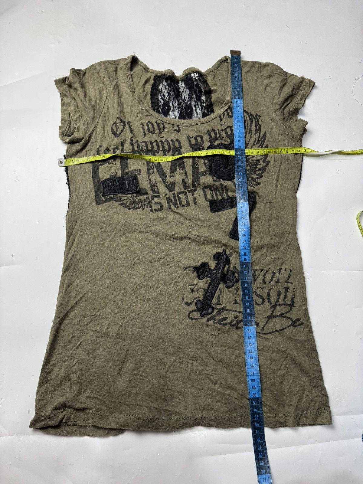 If Six Was Nine Japanese Gothic Crosses Poem Tees Ifsixwasnine Lgb styled Size US S / EU 44-46 / 1 - 6 Thumbnail