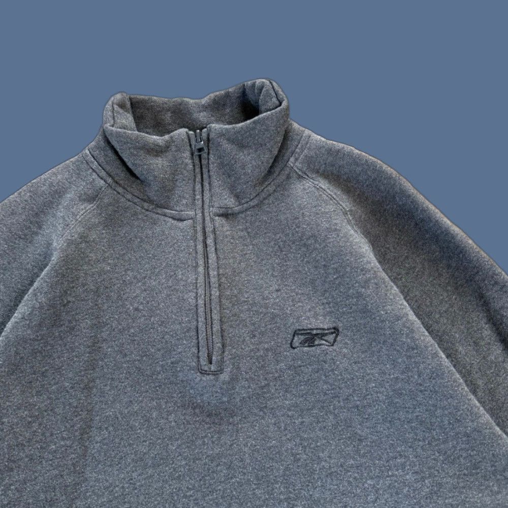 Reebok VINTAGE Reebok Sweatshirt 1/4 Zip Pullover Size L Dark Gray Men Measurements 90s Size US L / EU 52-54 / 3 - 1 Thumbnail