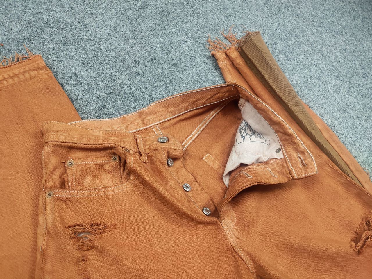 If Six Was Nine Vintage Levis 597 x if six was nine Flared Denim Jeans Y2K Size 29" - 12 Thumbnail