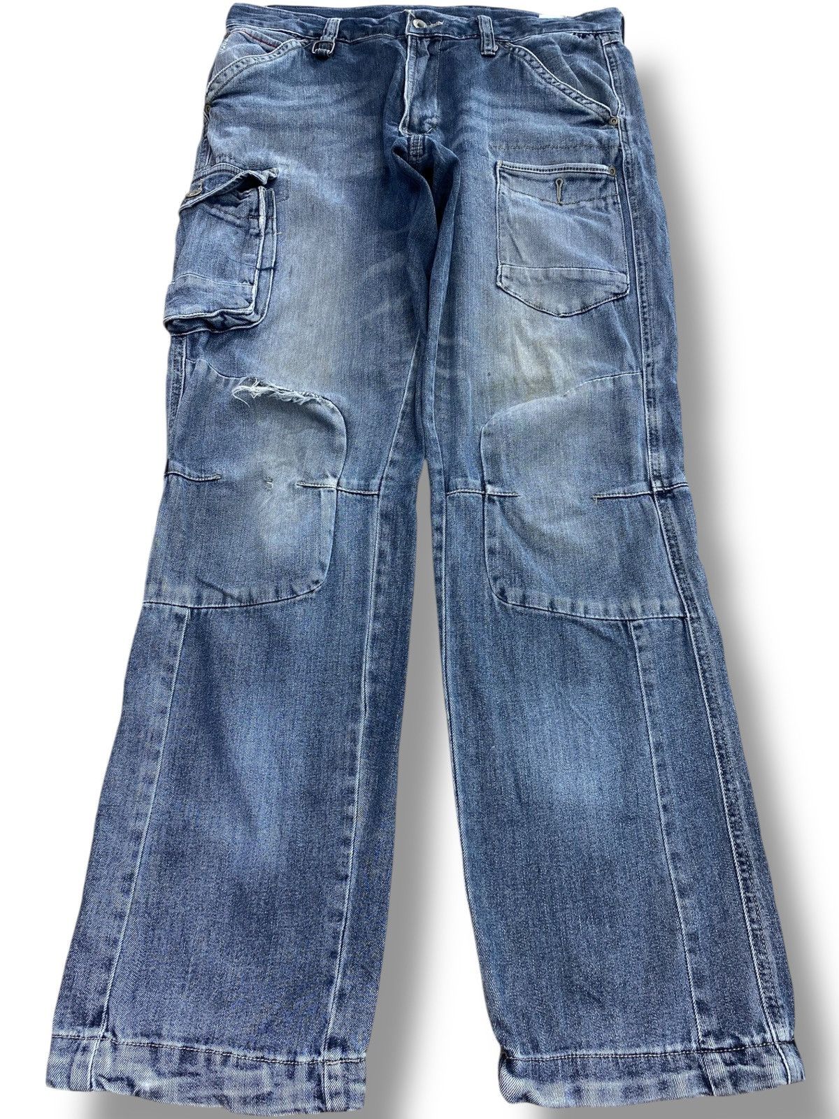 Japanese Brand Japanese Brand Faded Blue Wash Style Jeans Size US 34 / EU 50 - 1 Thumbnail
