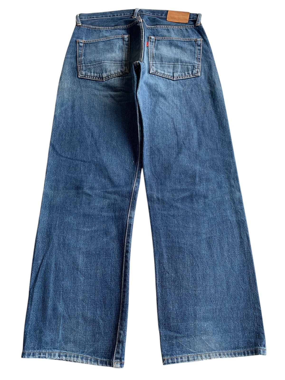Japanese Brand × Jean Unknown Japanese Selvedge Button Fly Distressed Denim Size US 34 / EU 50 - 4 Thumbnail