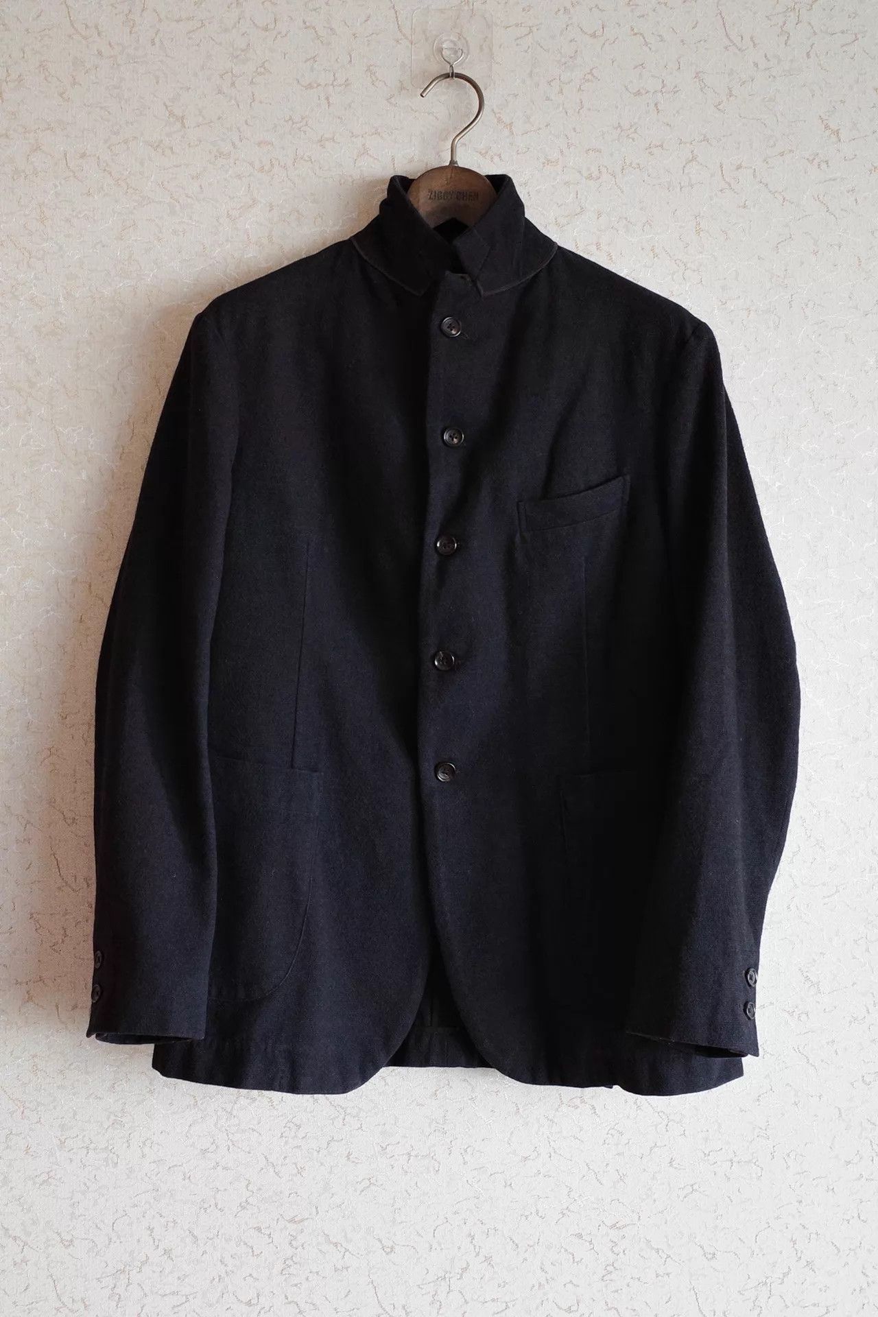 Other Kaval 00s 5b Narrow Sack Jacket Navy Cotton-Wool-Cashmere Size US M / EU 48-50 / 2 - 1 Thumbnail