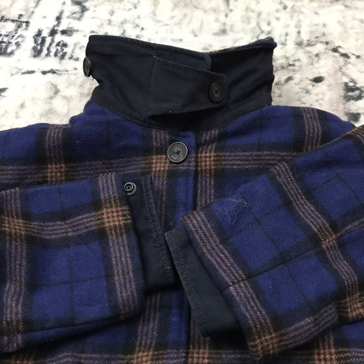 G-Star G-Star Raw Belted Field Plaid Wool Jacket Size US S / EU 44-46 / 1 - 12 Thumbnail
