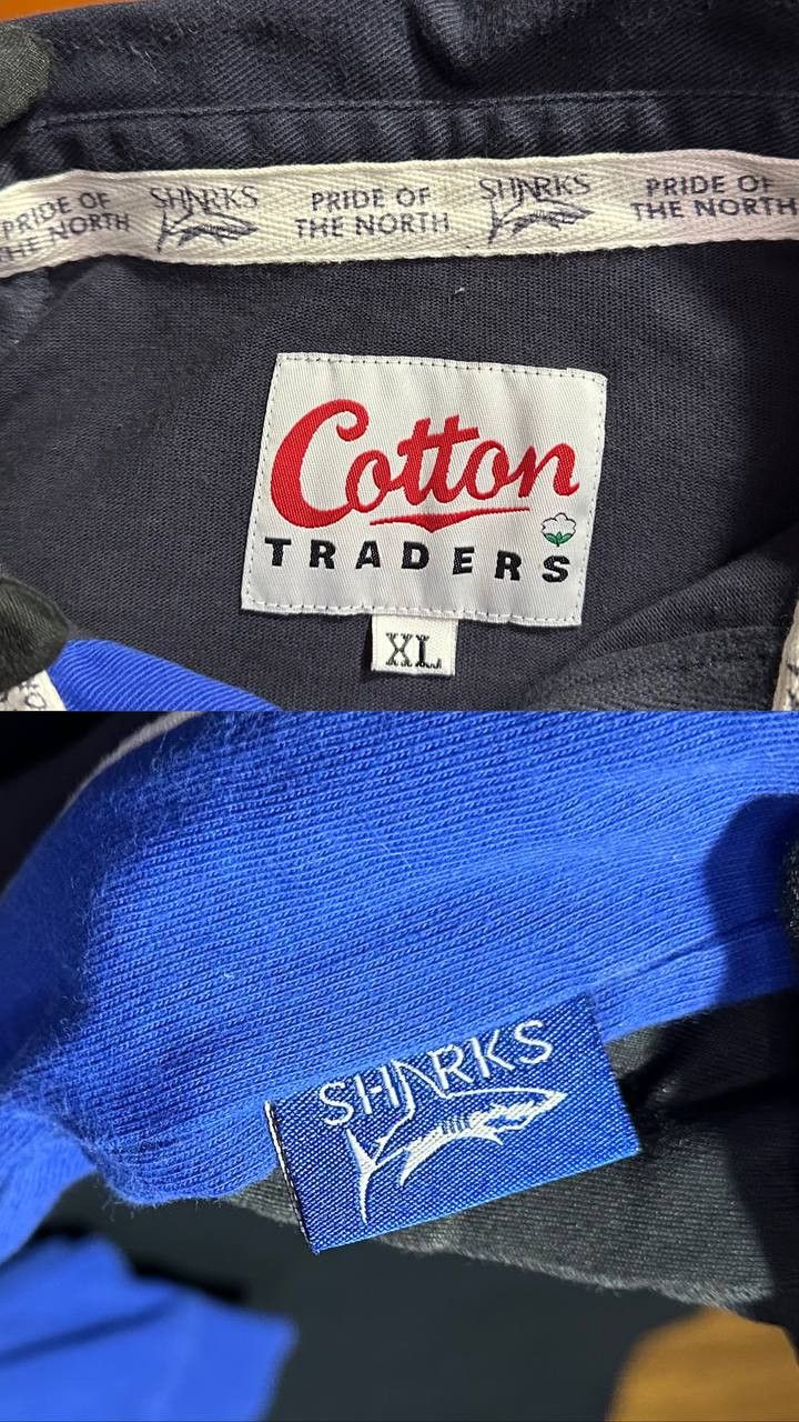 Cotton Traders × Vintage Cotton Traders Sale Sharks LongSleeve Rugby Polo Shirt 2000s Size US XL / EU 56 / 4 - 8 Thumbnail