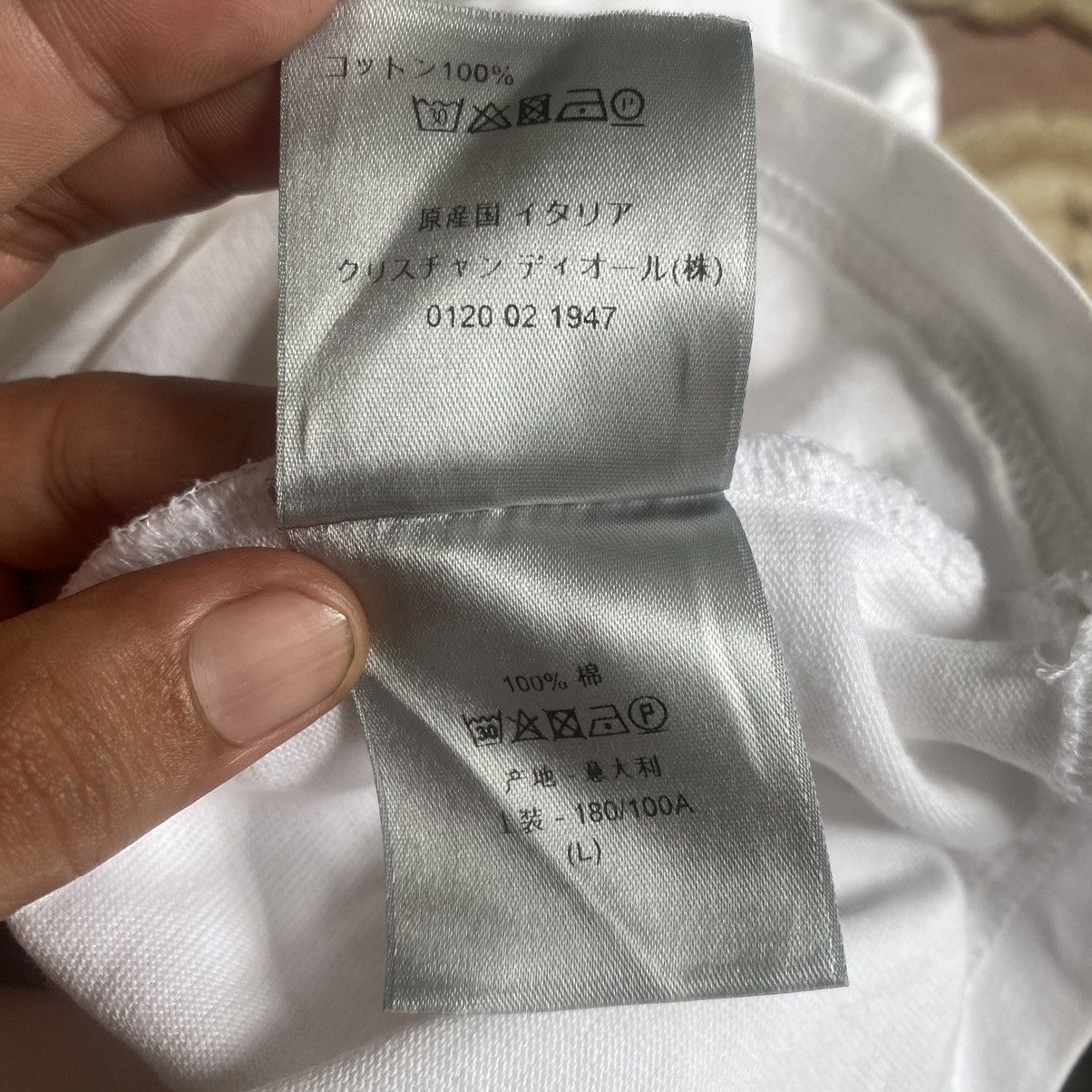 Designer Christian Dior x Made In Italy Tshirt With Embroidery Logo Size US L / EU 52-54 / 3 - 13 Thumbnail