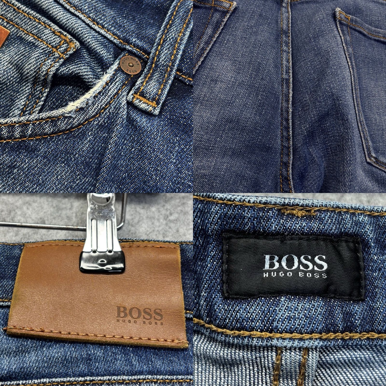 Hugo Boss HUGO BOSS Maine3 Stretch Jeans Blue W33 L32 Men’s Zip Fly 5-Pocket Denim Regular Vintage: No Size US 33 - 8 Thumbnail