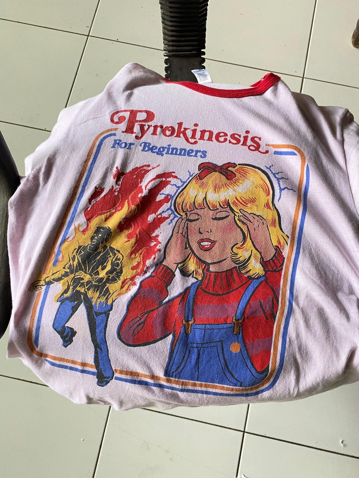 Vintage Pyrokinesis For Beginners Ringer Tee Size US S / EU 44-46 / 1 - 9 Thumbnail