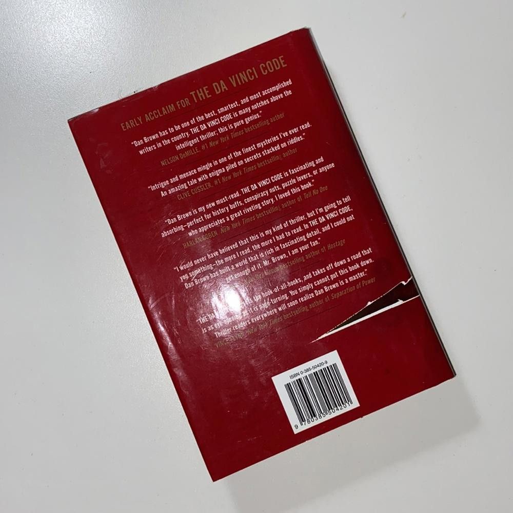 Designer The Da Vinci Code By Dan Brown Hardback Book Size ONE SIZE - 2 Thumbnail